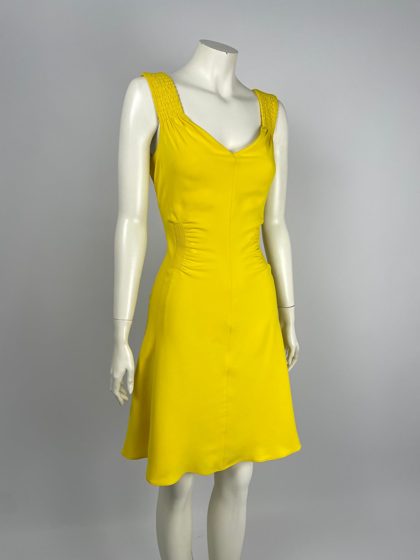 Dior by Maria Grazia Cruise 2017 yellow midi dress