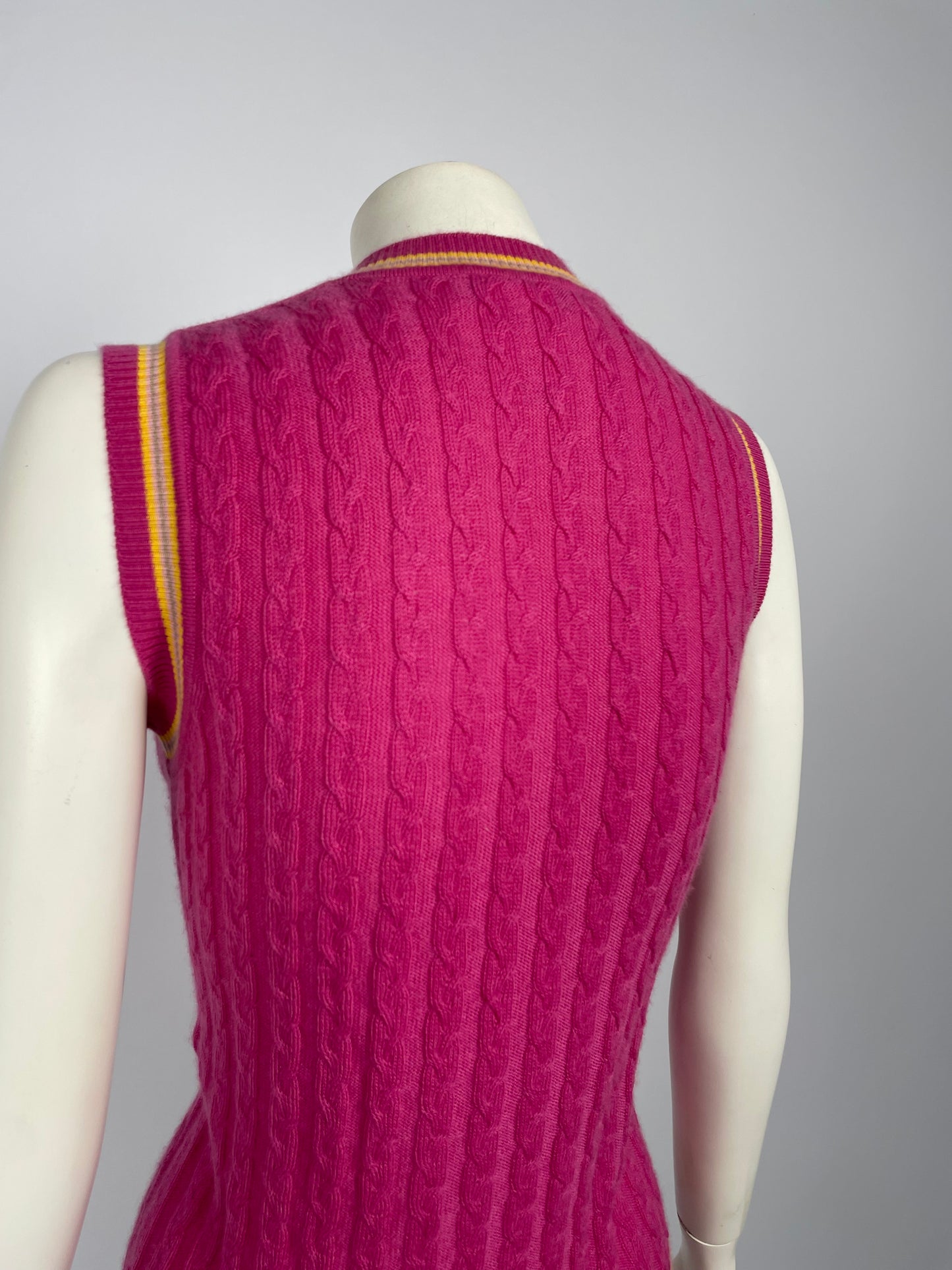 Dior by John Galliano F/W 2004 V neck knit vest.