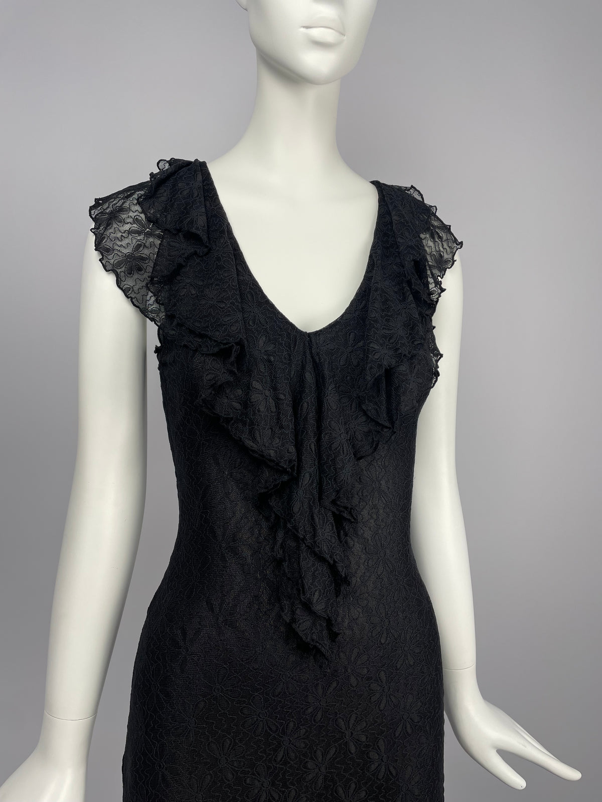 Blugirl Blumarine 2000's lace midi dress