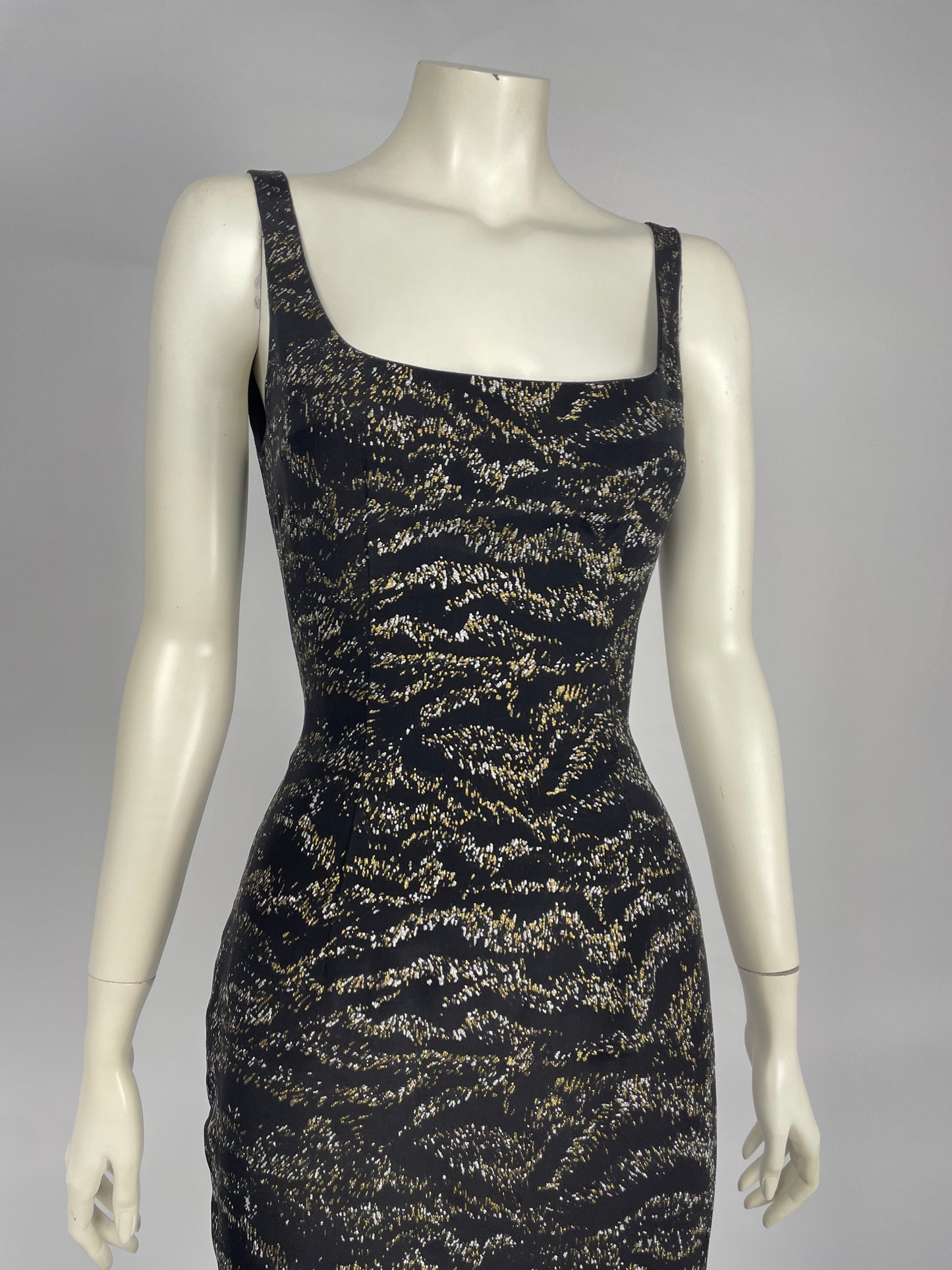 Gai Mattiolo 1990’s glittery maxi dress
