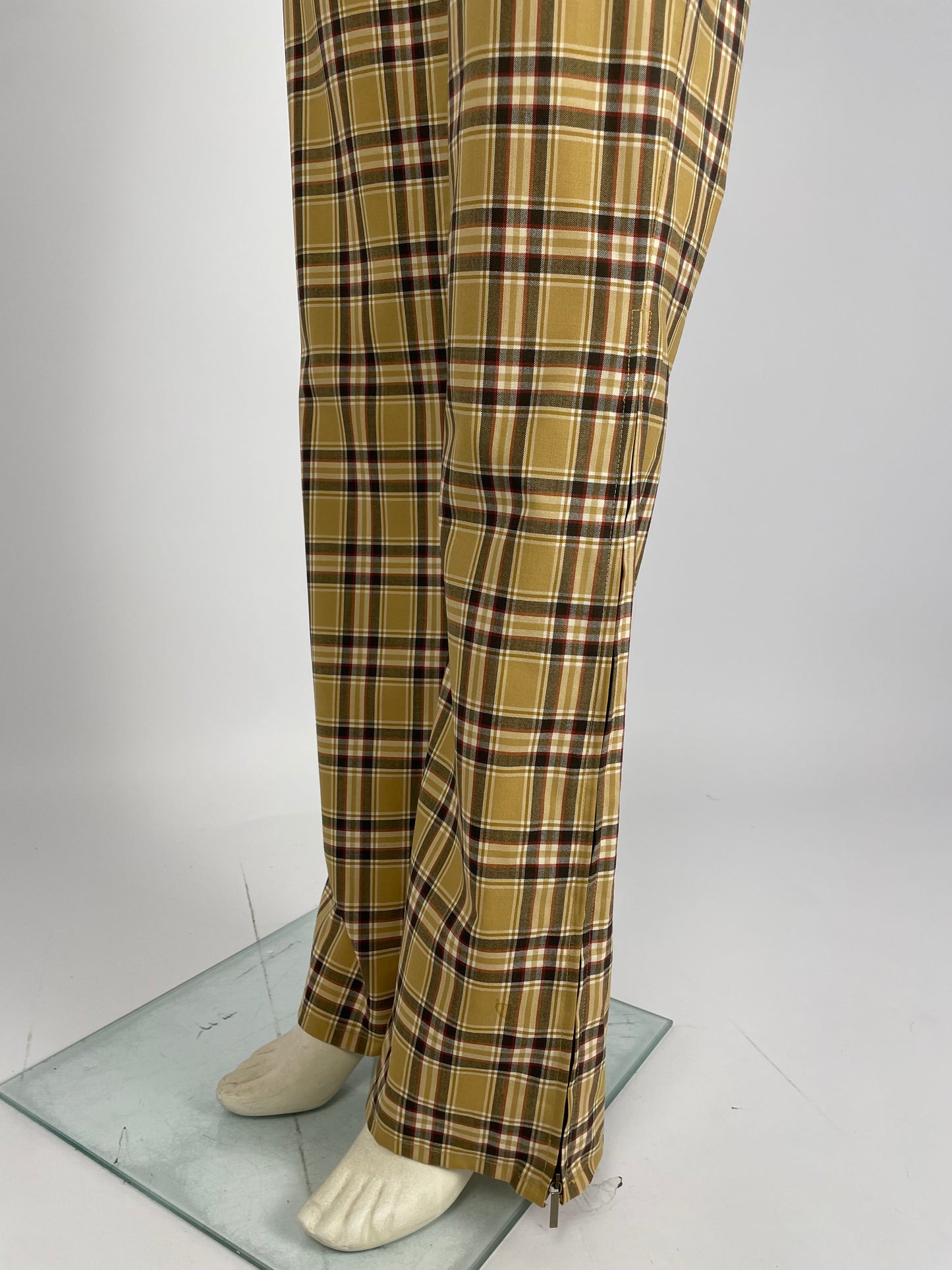 Dior by John Galliano F/W 2001 squared print pants.