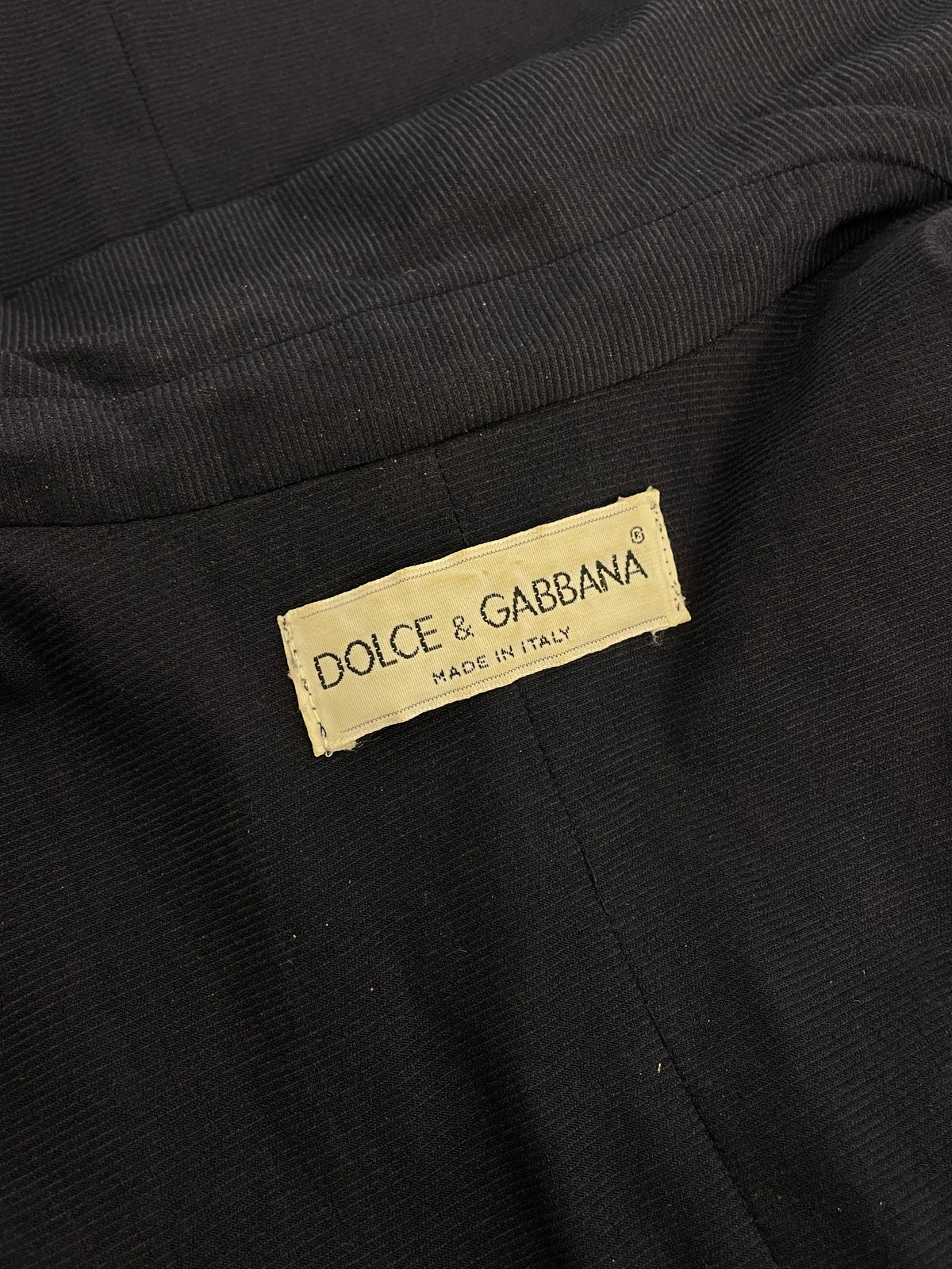 Dolce & Gabbana early 1990's Elastic corduroy coat