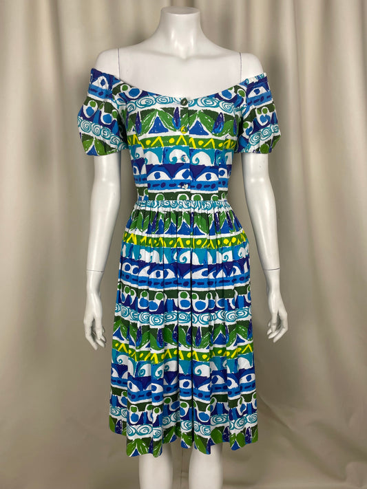 Prada 2012 Printed Maxi Dress (S)