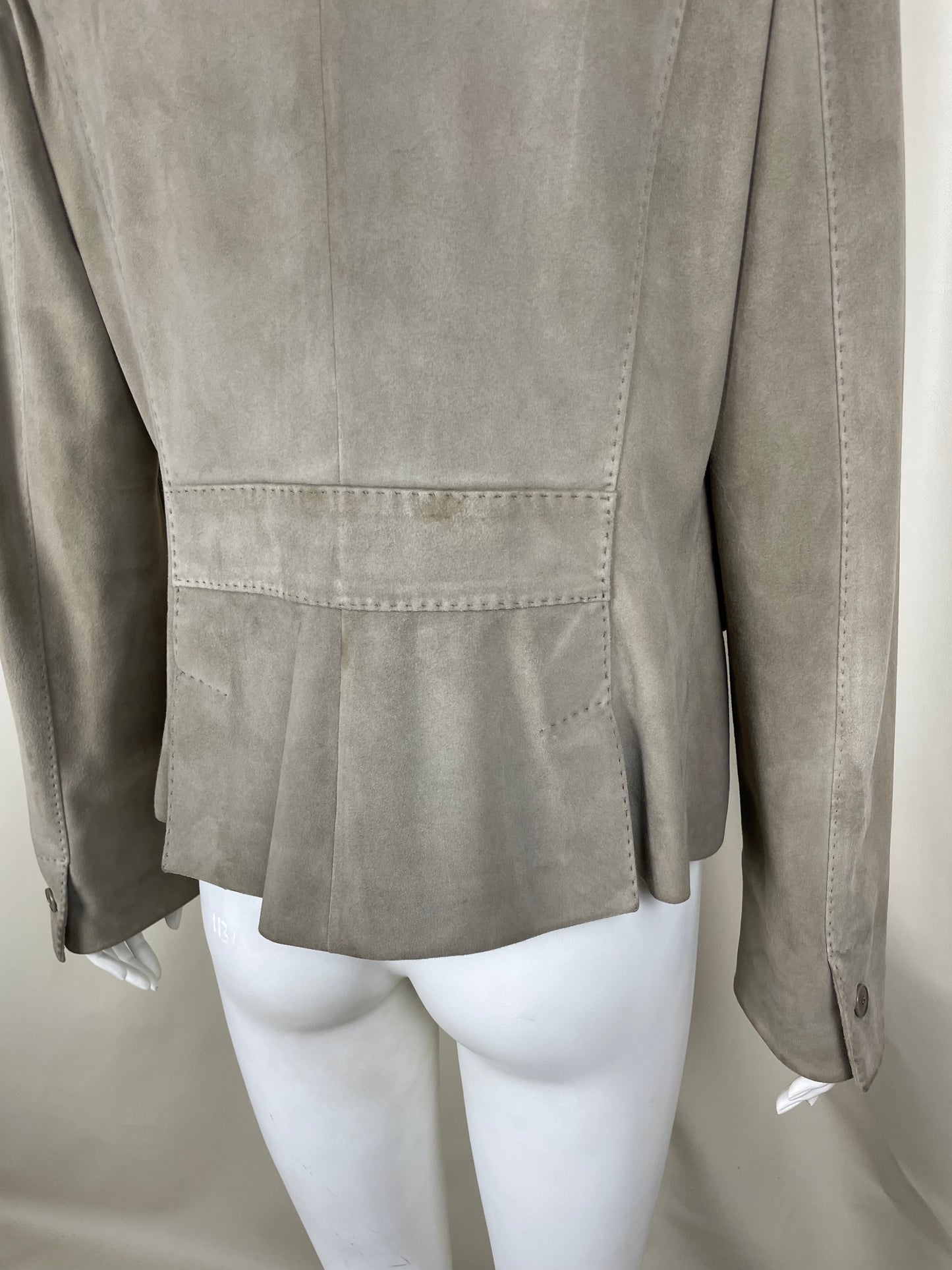 Loro Piana Asymmetrical Suede Blazer (M)