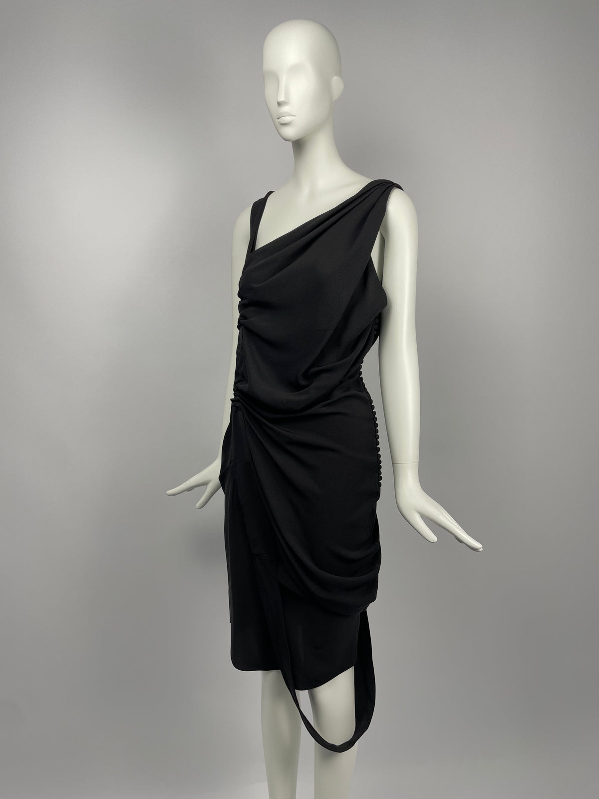 Dior by John Galliano F/W 2006 Asymmetrical Silk Dress