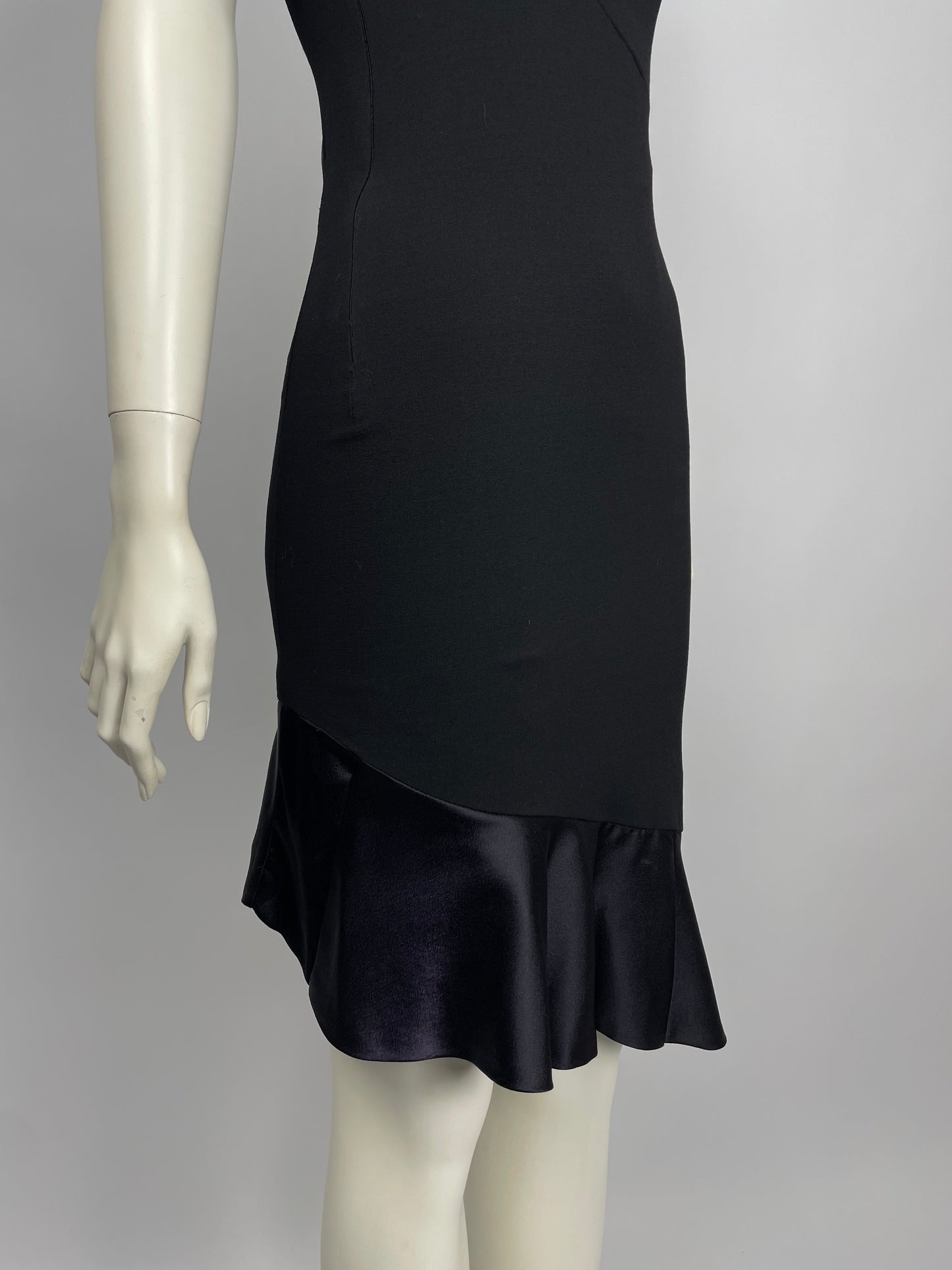 Gianni Versace Couture S/S 1998 two tone dress.