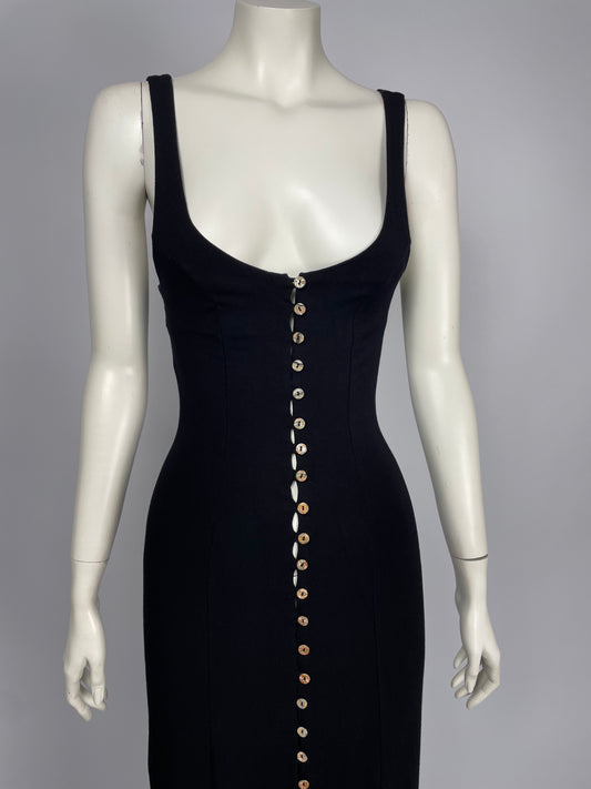 Plein Sud F/W 1993 knit button up maxi dress.