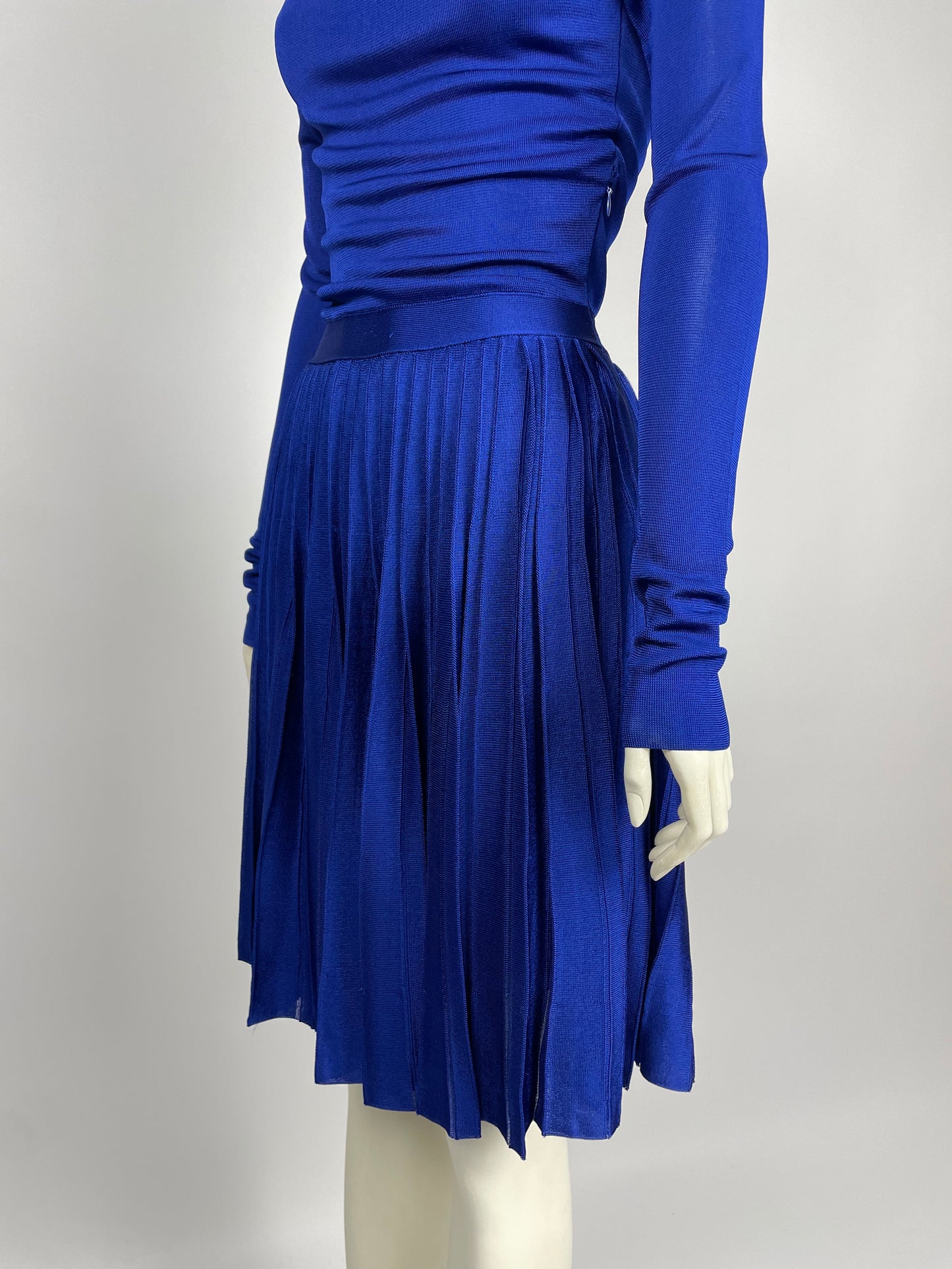Dior cruise 2012 heavy knit pleated dress.