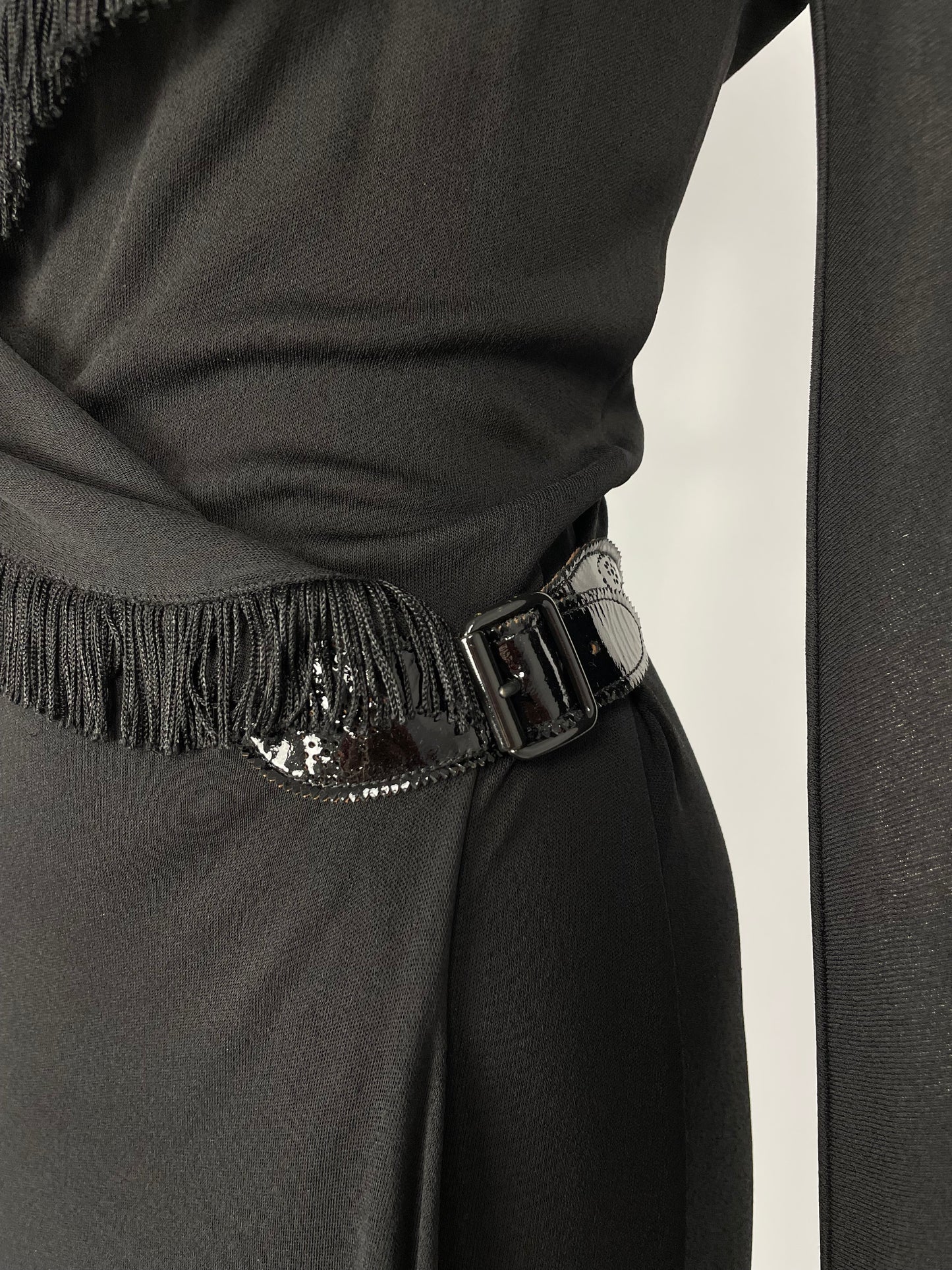 Jean Paul Gaultier 2000’s fringes belt maxi dress.