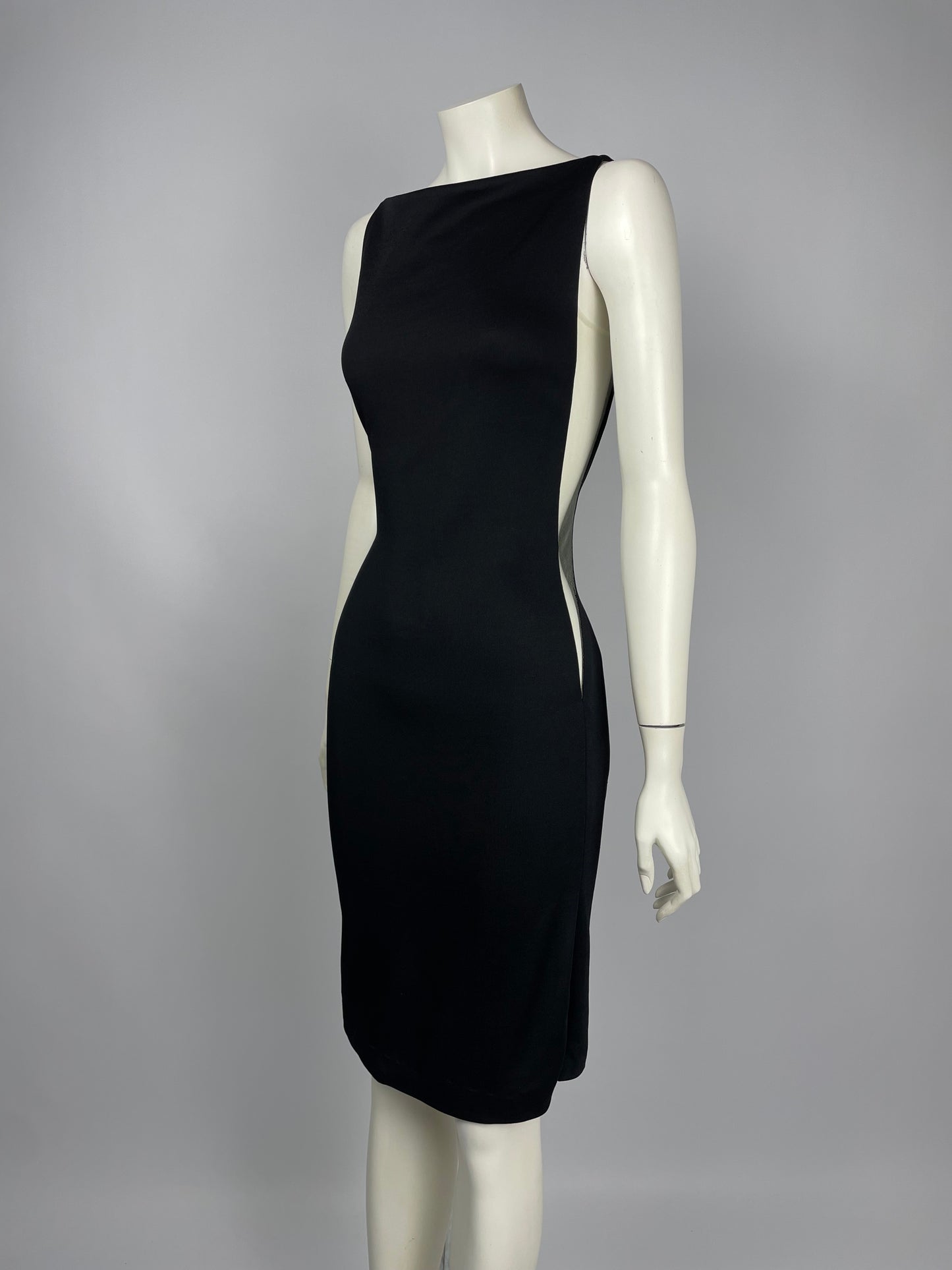 Gianni Versace Couture 1990’s transparent side dress.