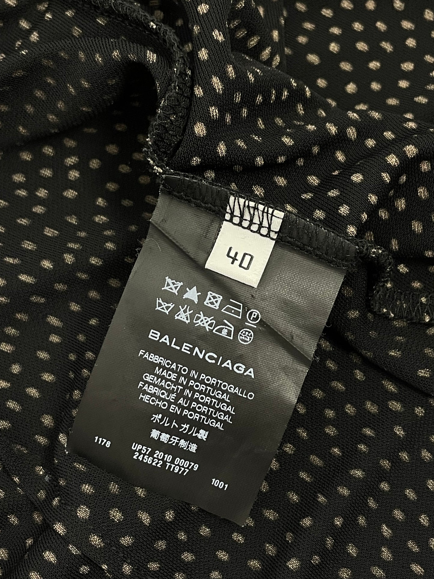 Balenciaga by Nicolas Ghesquiere 2010 Polka dots tie dress