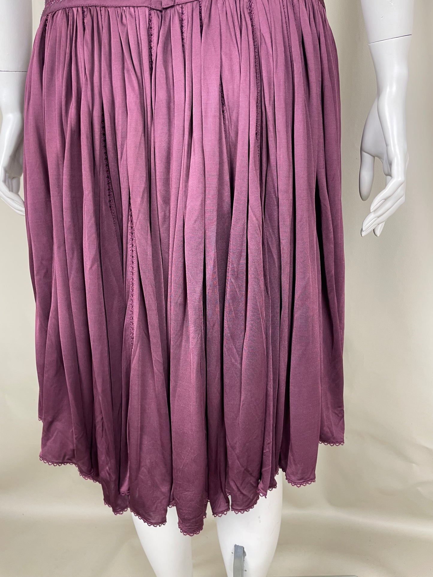 Louis Vuitton Silk Heavyweight Skirt (L)