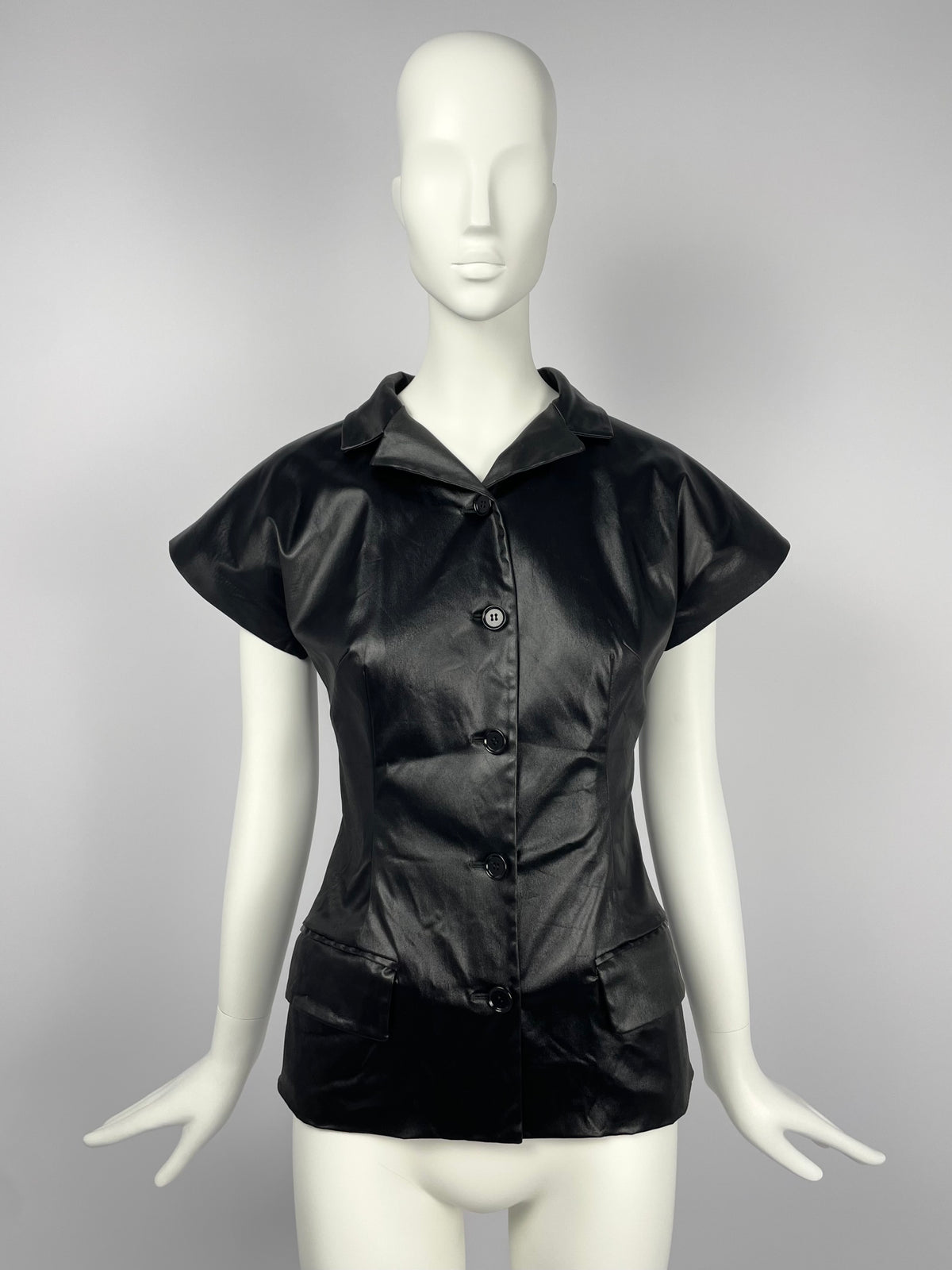 Dolce & Gabbana S/S 1999 patent leather shirt