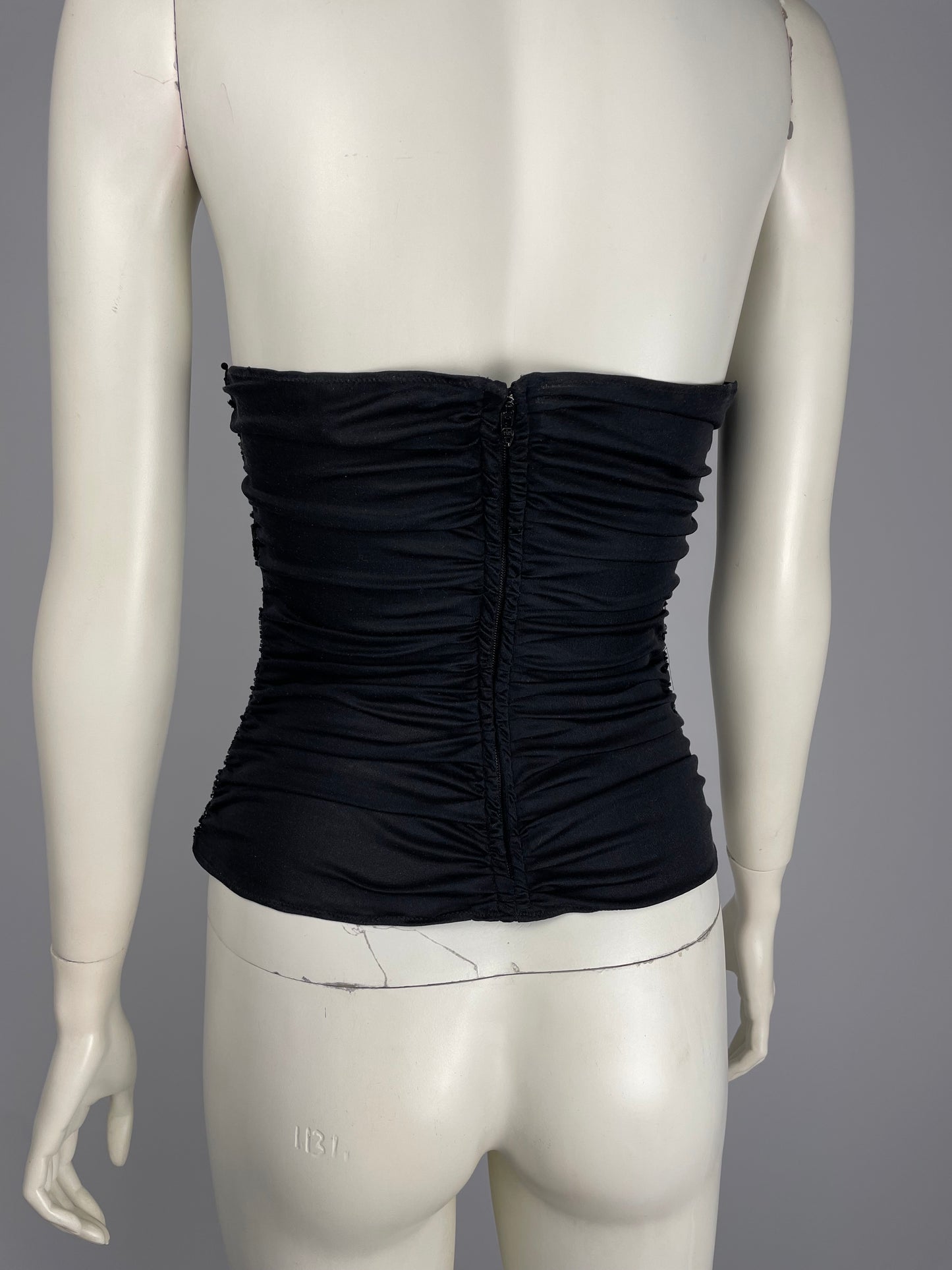 Gianni Versace Couture Sera F/W 1987 stones cups bustier
