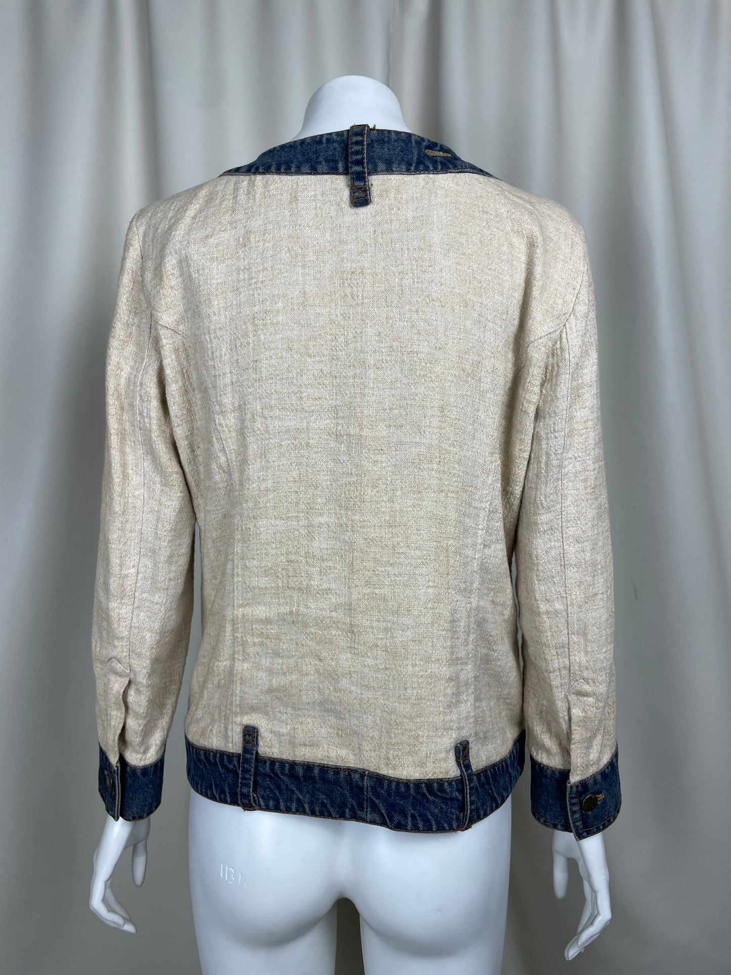 Dolce Gabbana Linen & Denim Jacket (M)