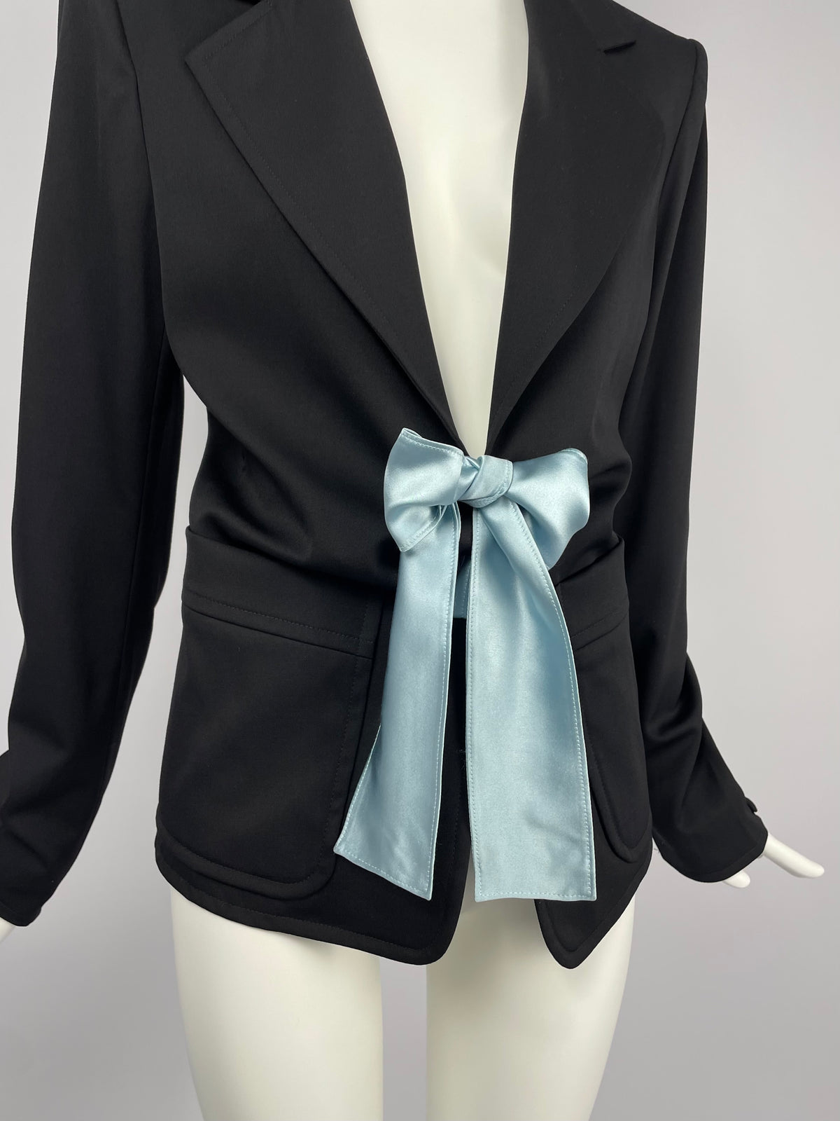 Saint Laurent by Tom Ford F/W 2003 blue tie blazer