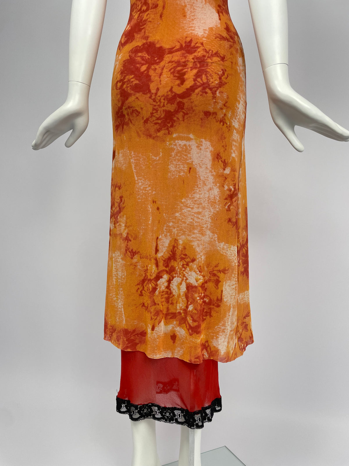 Jean Paul Gaultier 1990’s double layer mesh dress