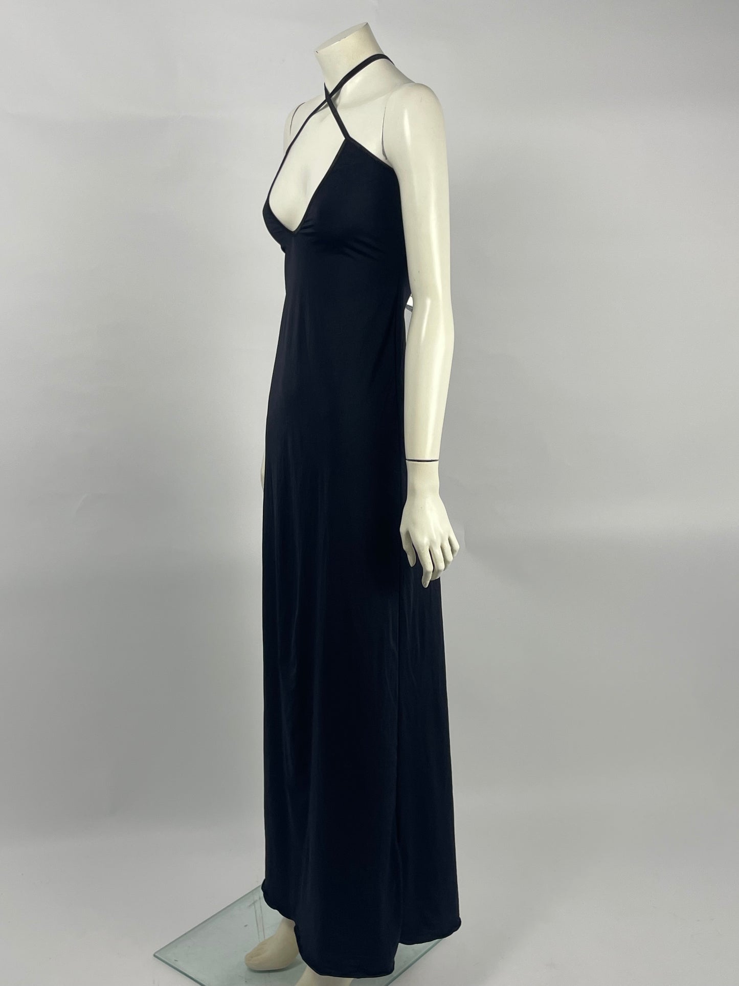 Blumarine 2000’s wide neckline gown