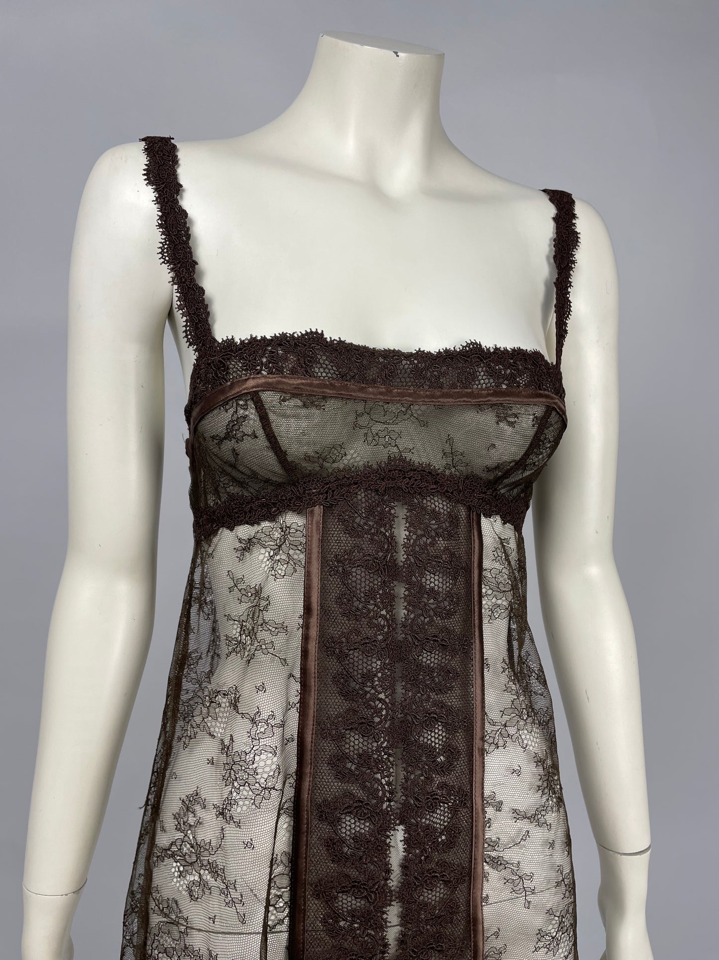 Dior by John Galliano 2000’s lingerie mini dress