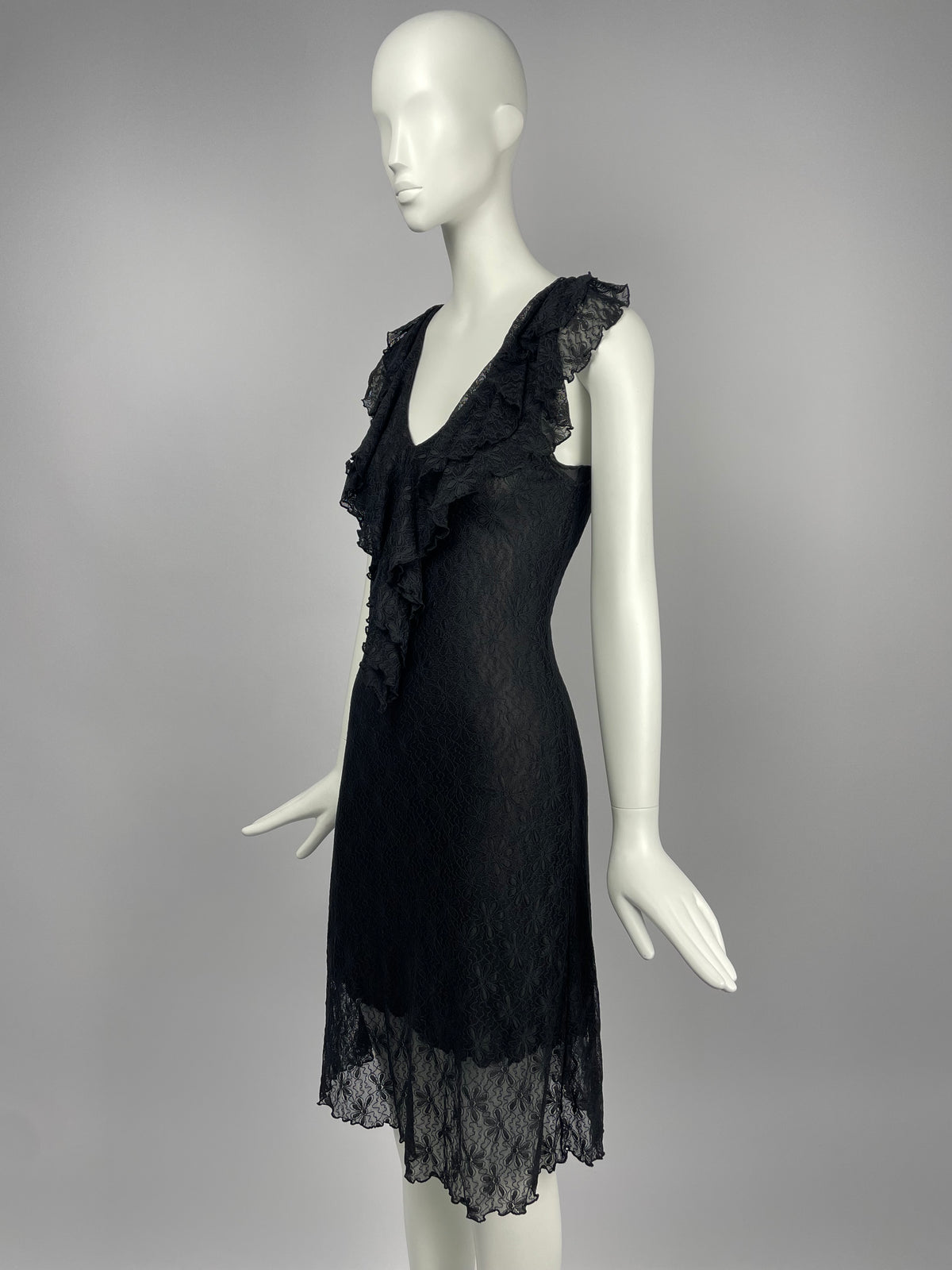 Blugirl Blumarine 2000's lace midi dress