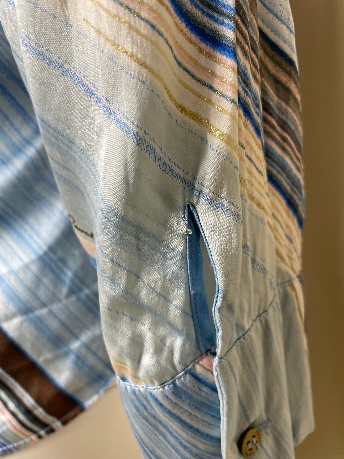 Roberto Cavalli S/S 2004 Silk Printed Chemise (M)