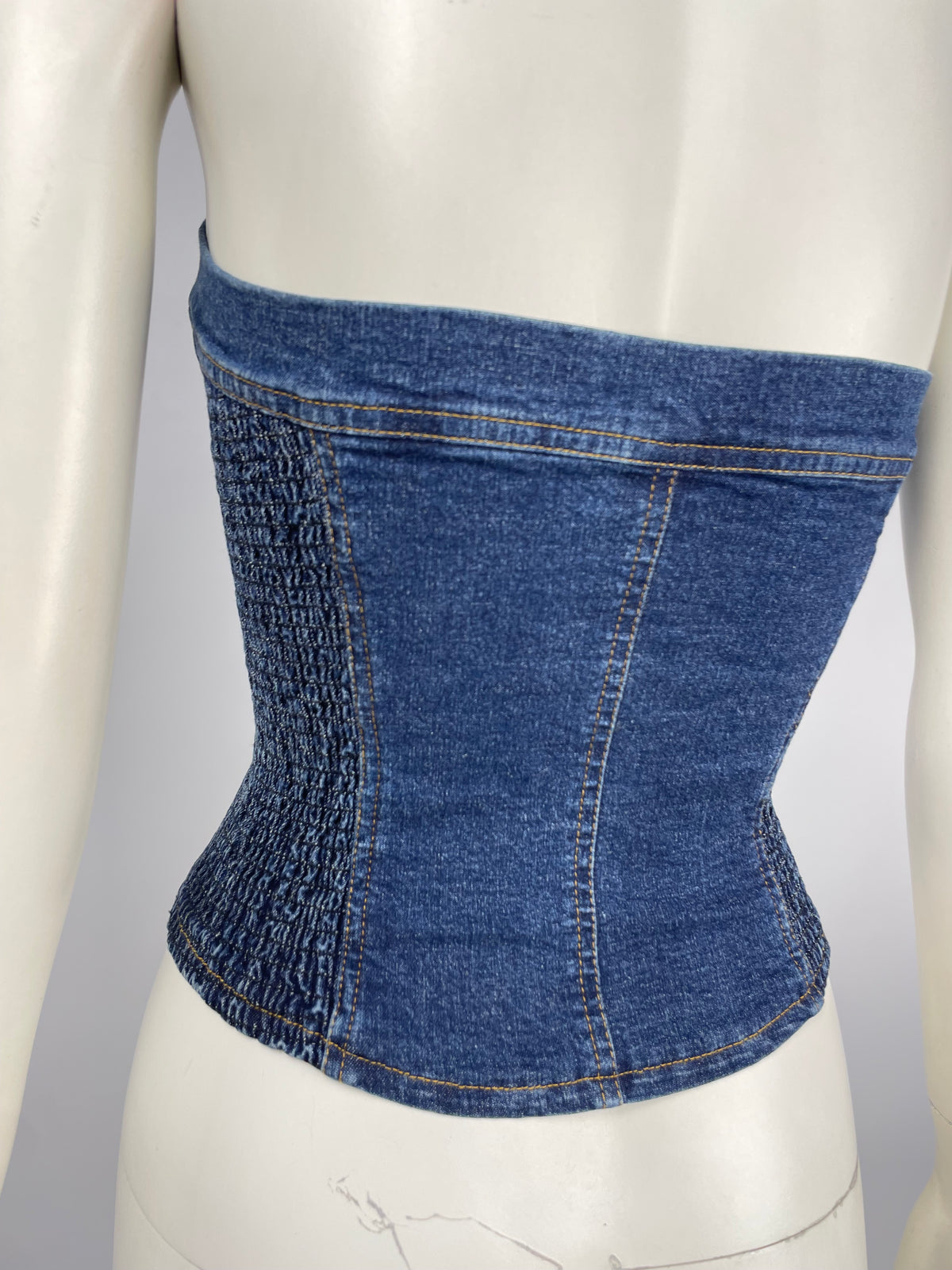 Plein Sud 2000’s denim bustier