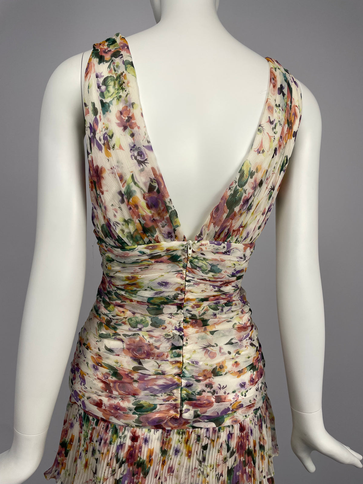 Georges Rech 2000’s gathered silk summer set