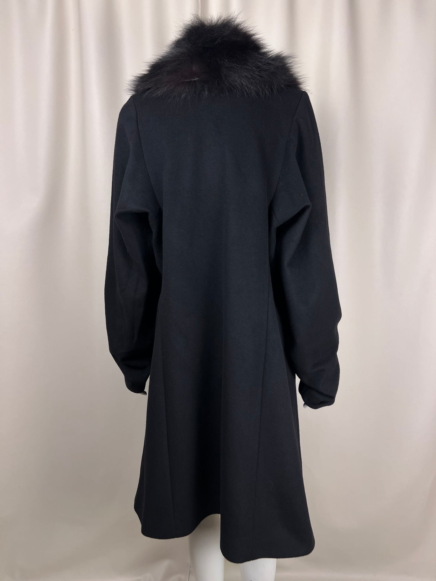 Plein Sud F/W 2004 Fox Fur Cashmere Coat (M)