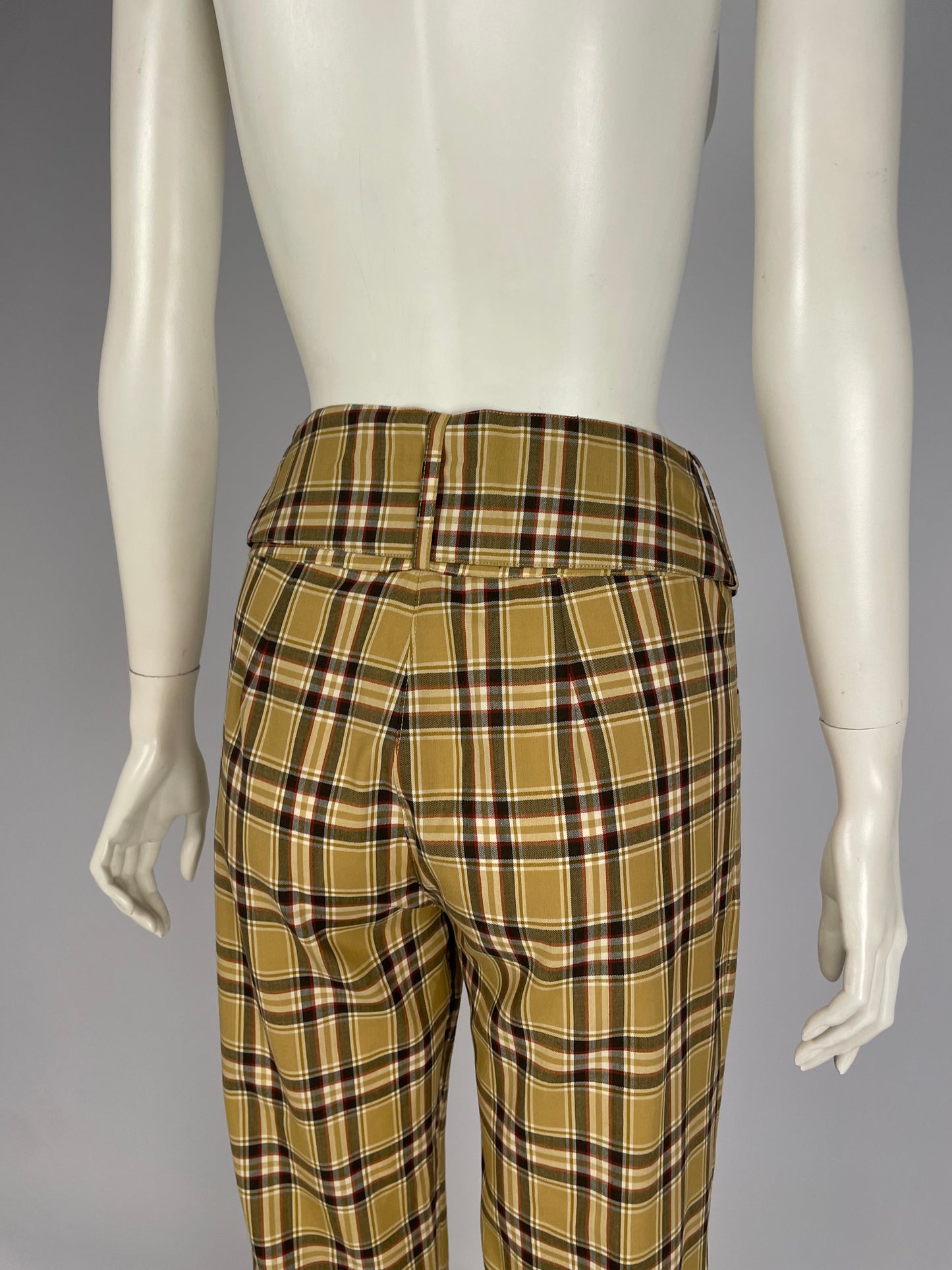 Dior by John Galliano F/W 2001 squared print pants.