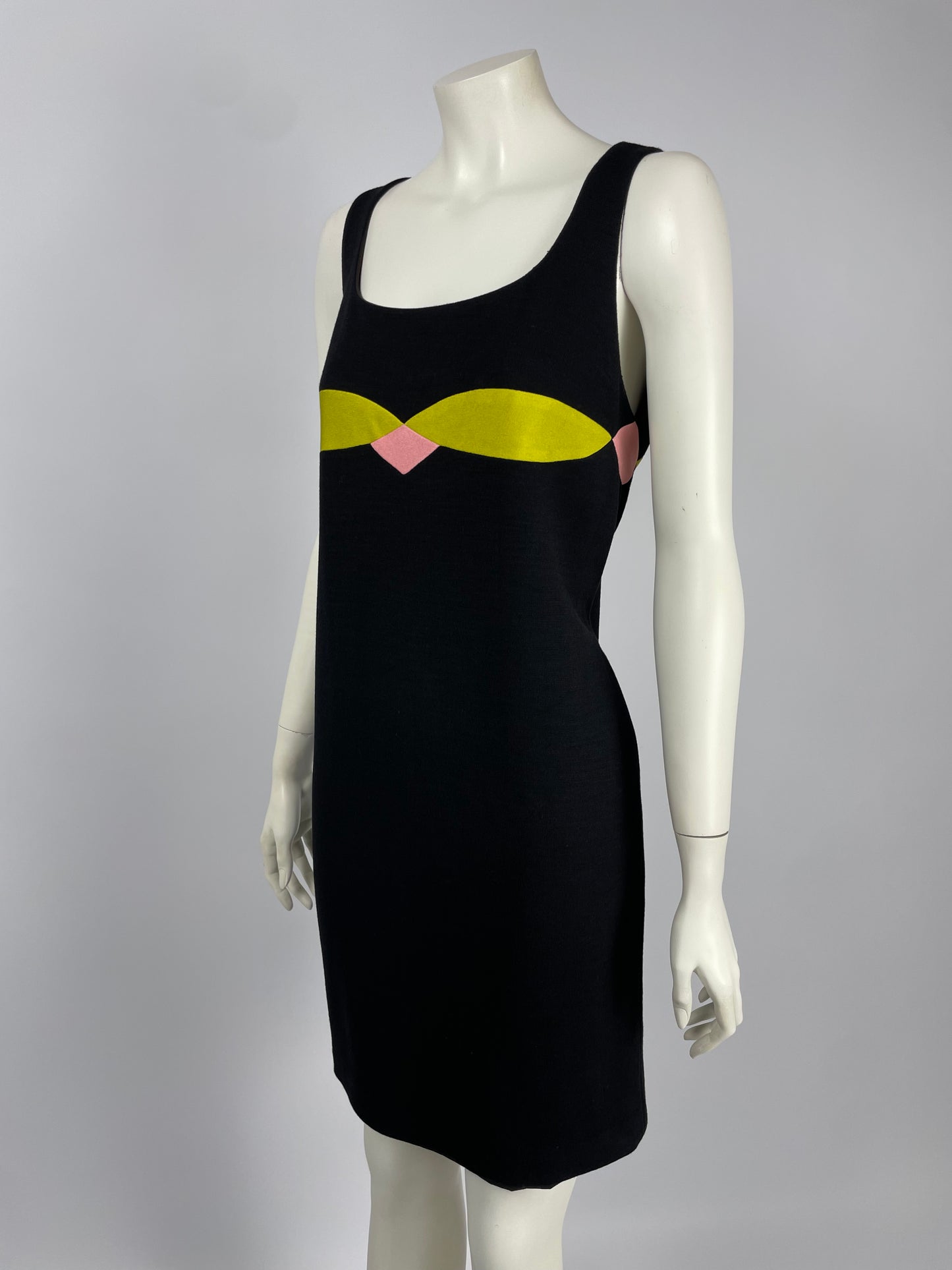 Gianni Versace F/W 1997 Color Block Dress.
