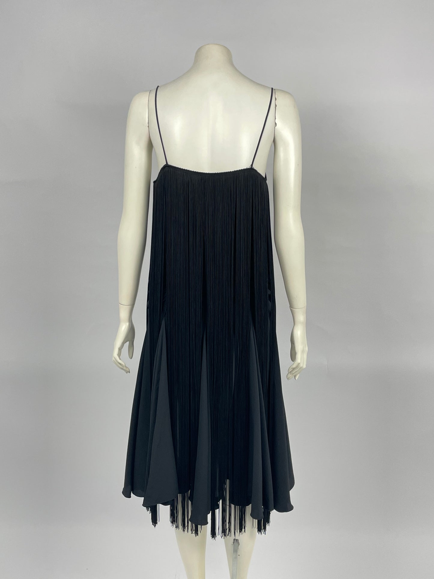 Emporio Armani 1990’s Fringes Gathered dress