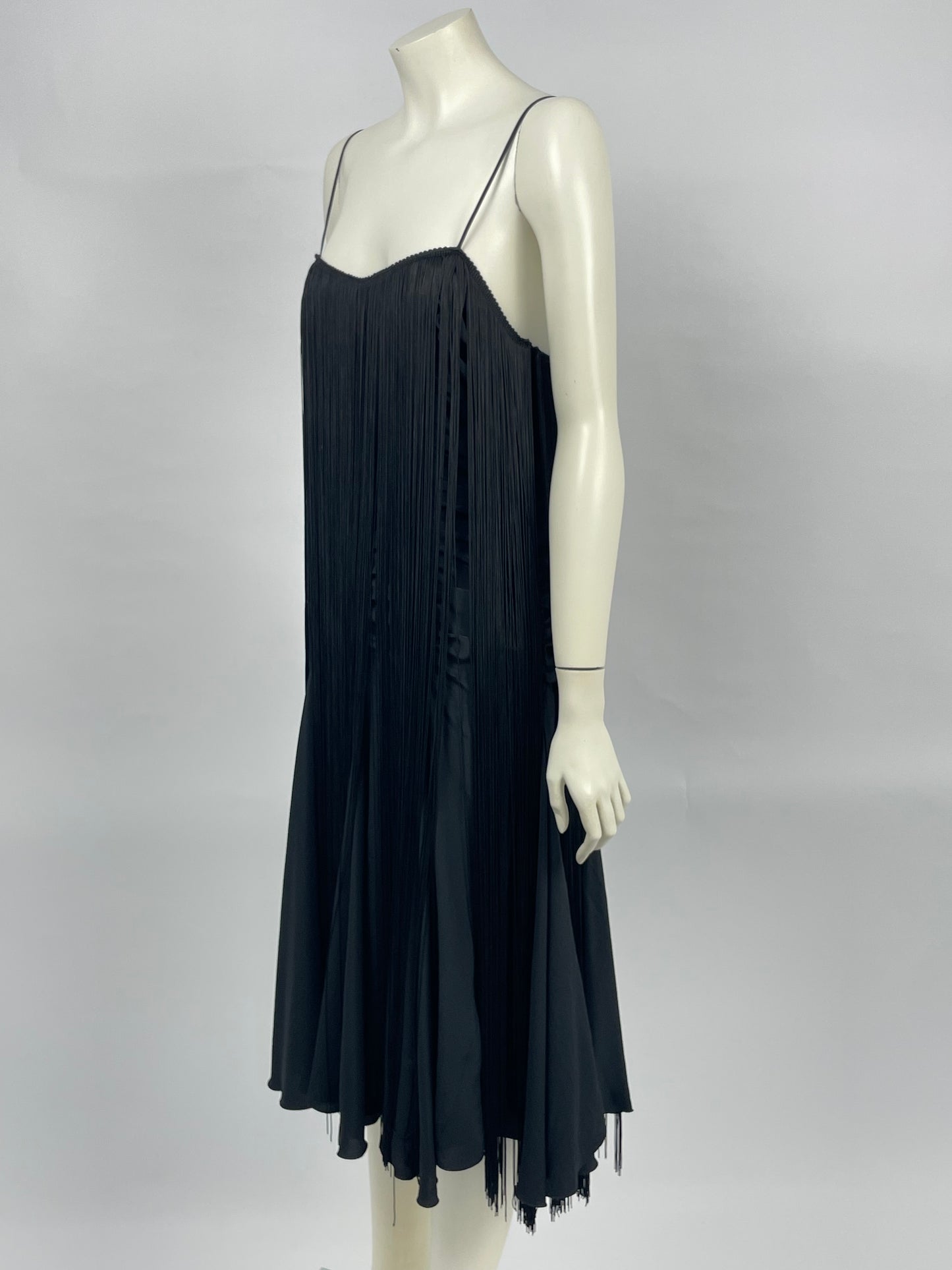 Emporio Armani 1990’s Fringes Gathered dress