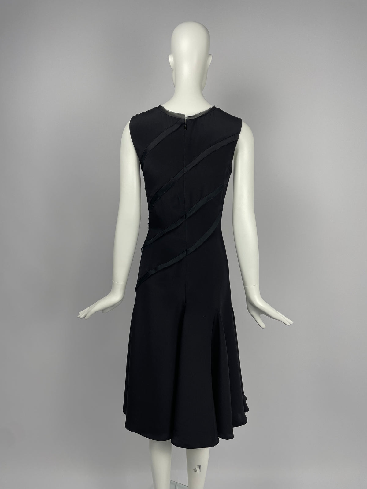 Oscar de la Renta 2000's Bias cut silk dress