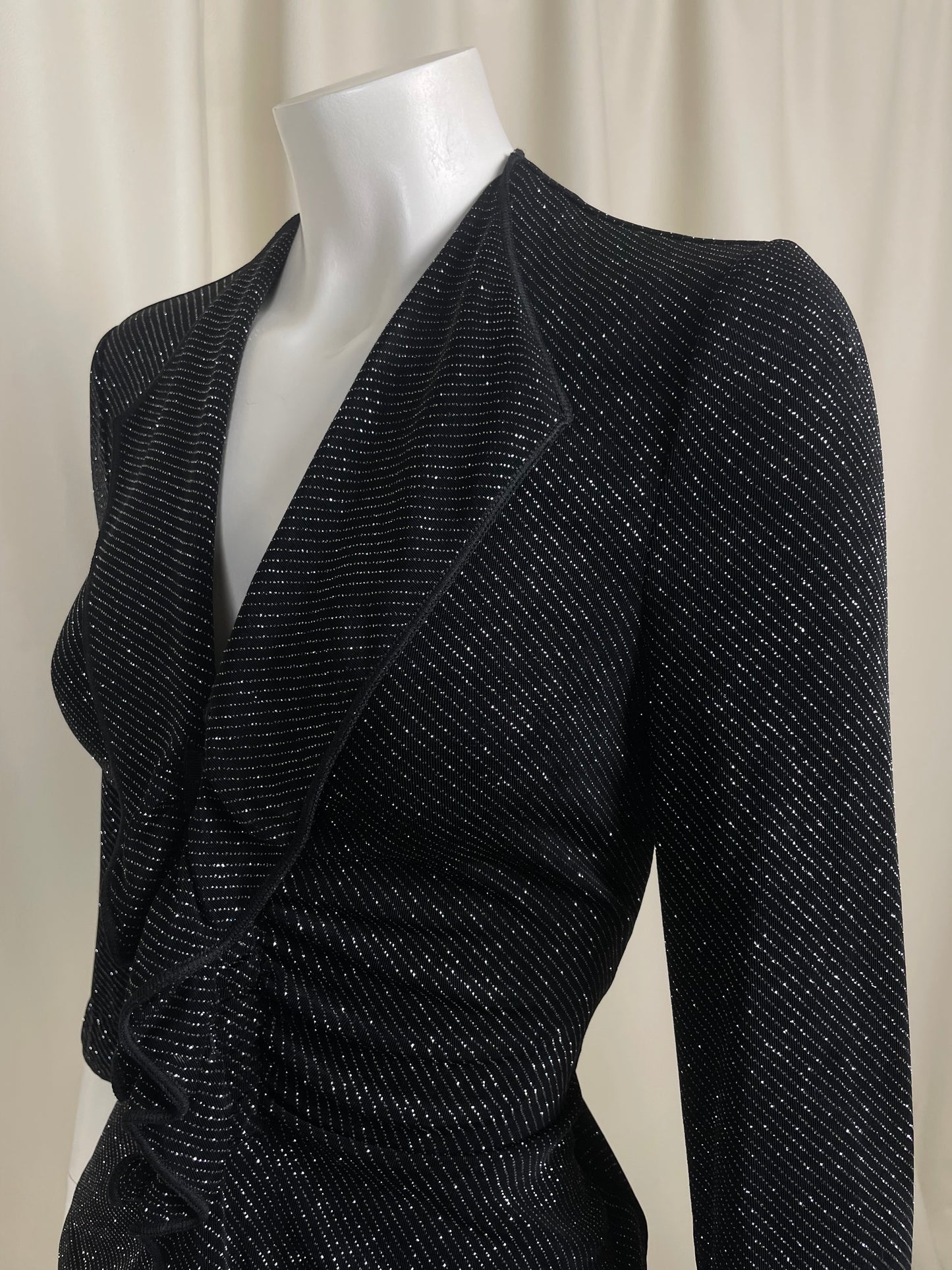 Armani Glittery Pinstripe Blouse (M)