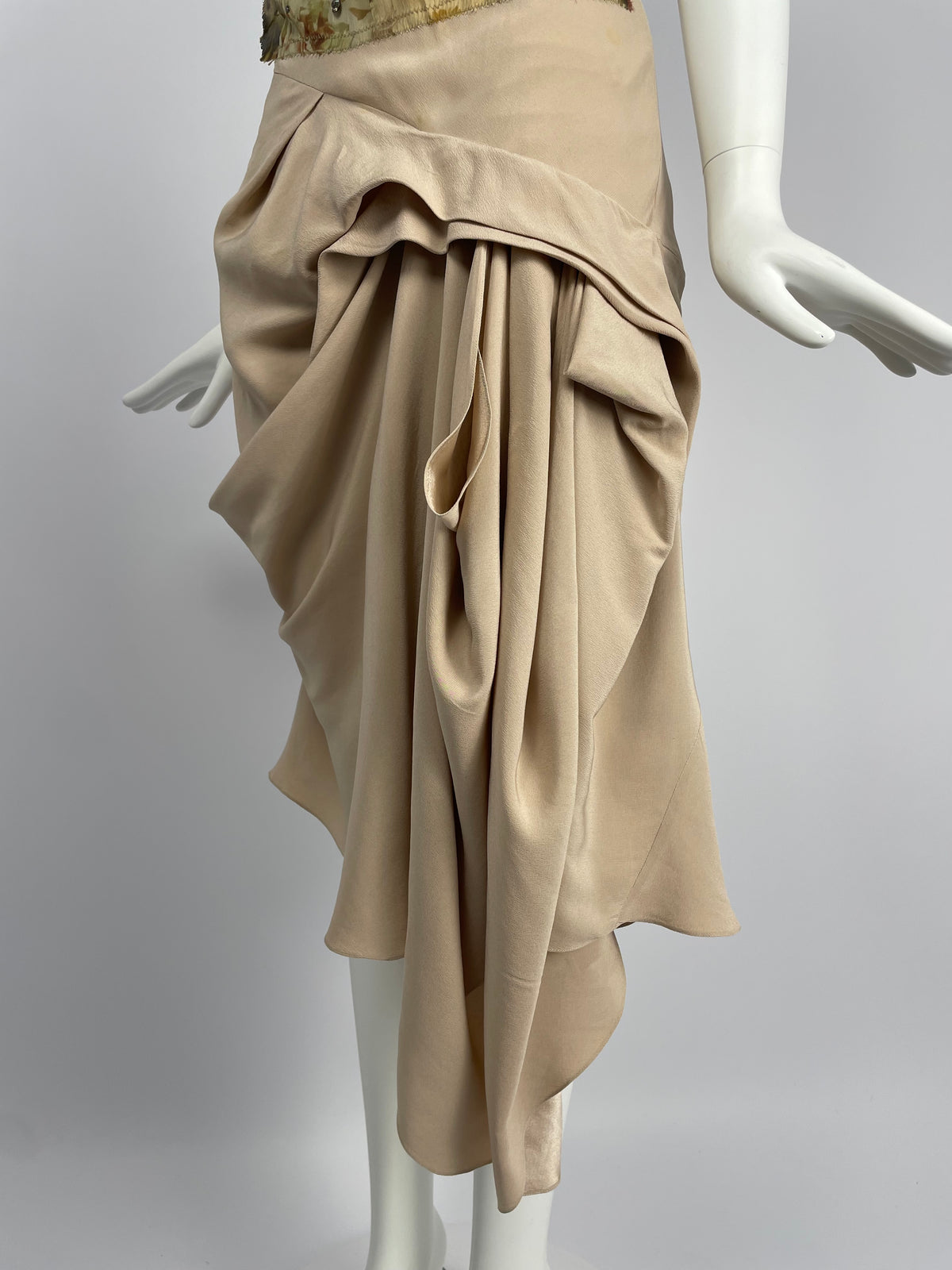 Dior by John Galliano S/S 2007 Pleated maxi dress
