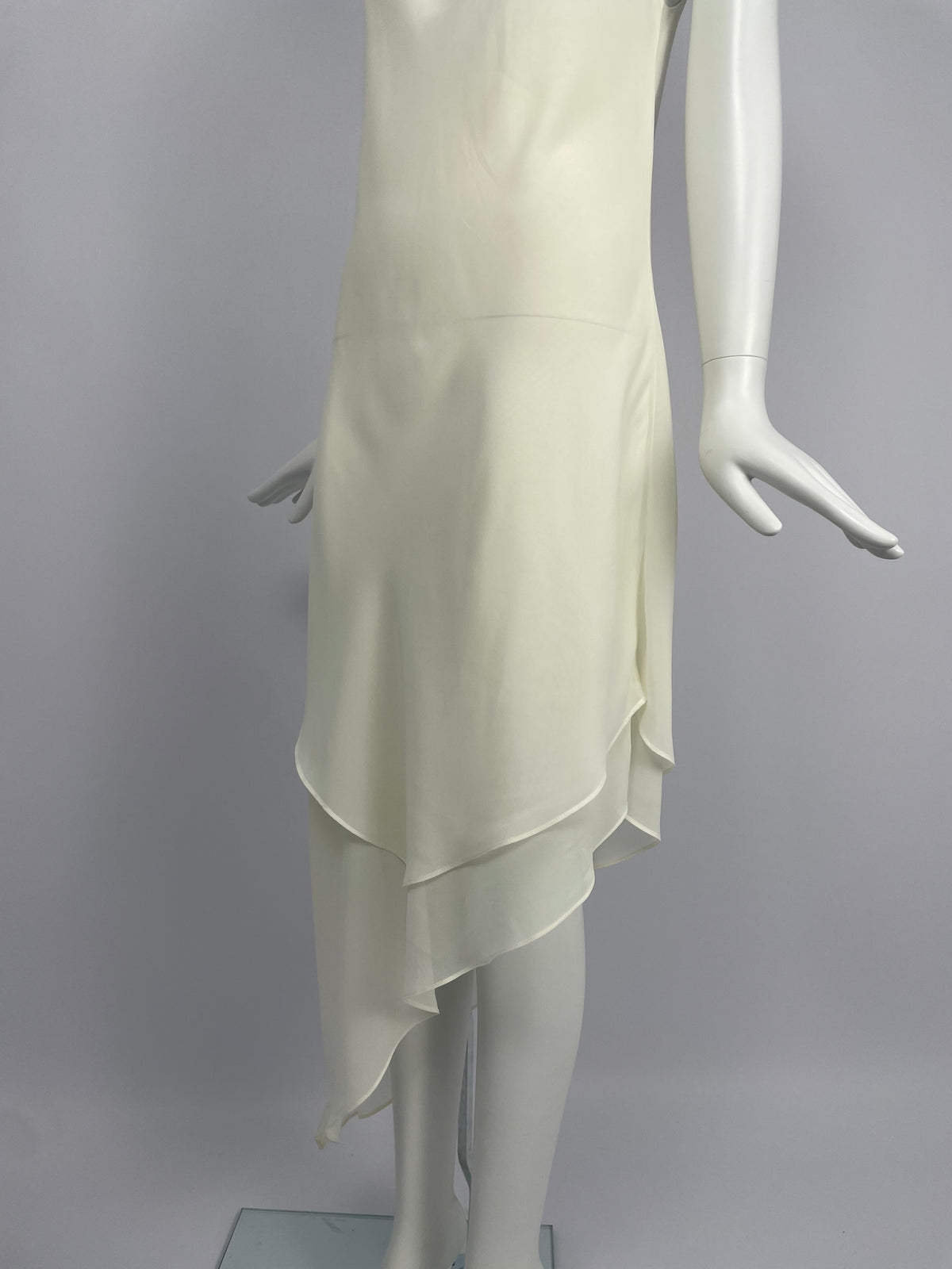 Gai Mattiolo 2000’s Double layer asymmetrical maxi dress