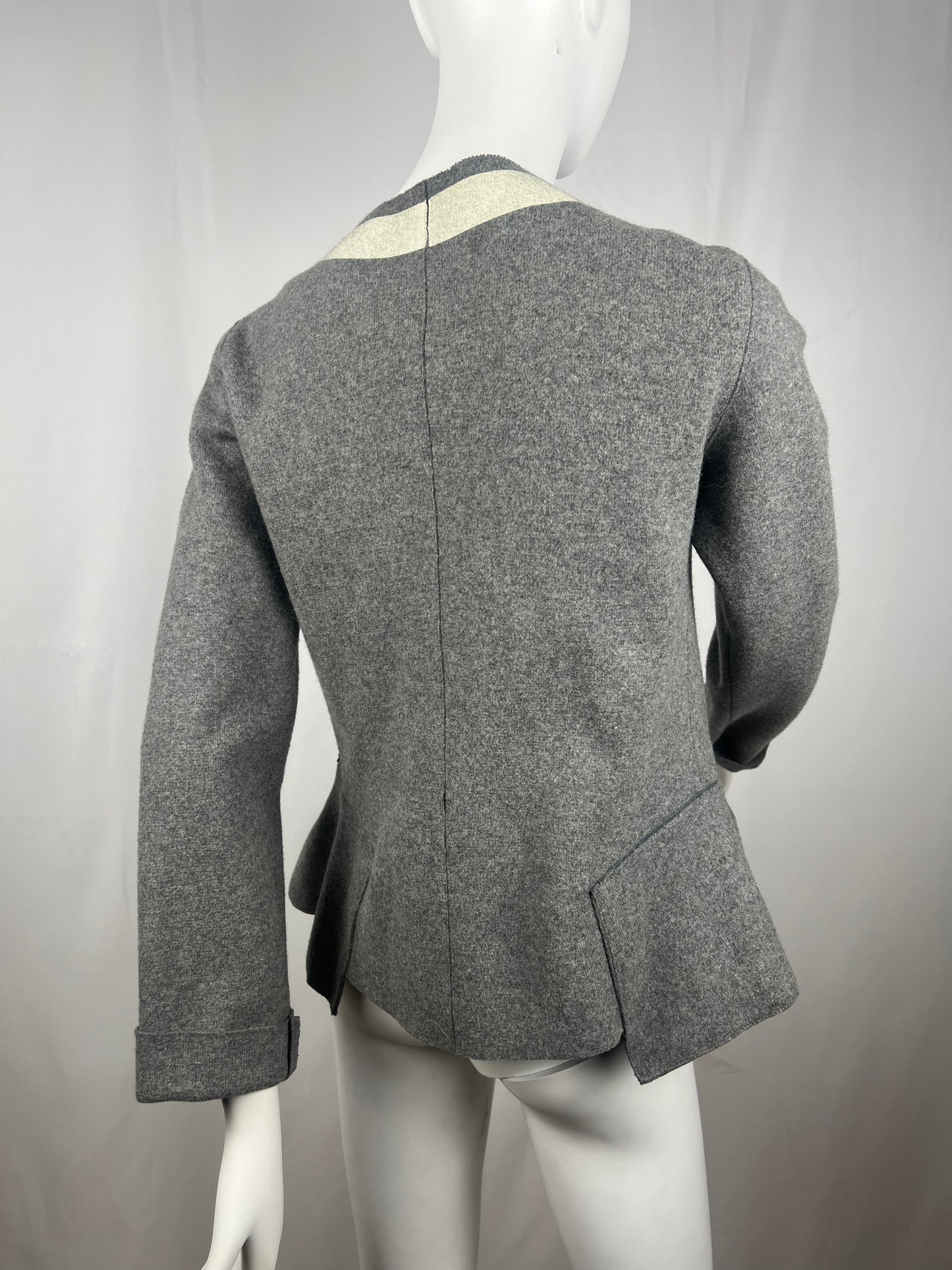 Marithé + François Girbaud Wool Hook Closure Jacket (38F)