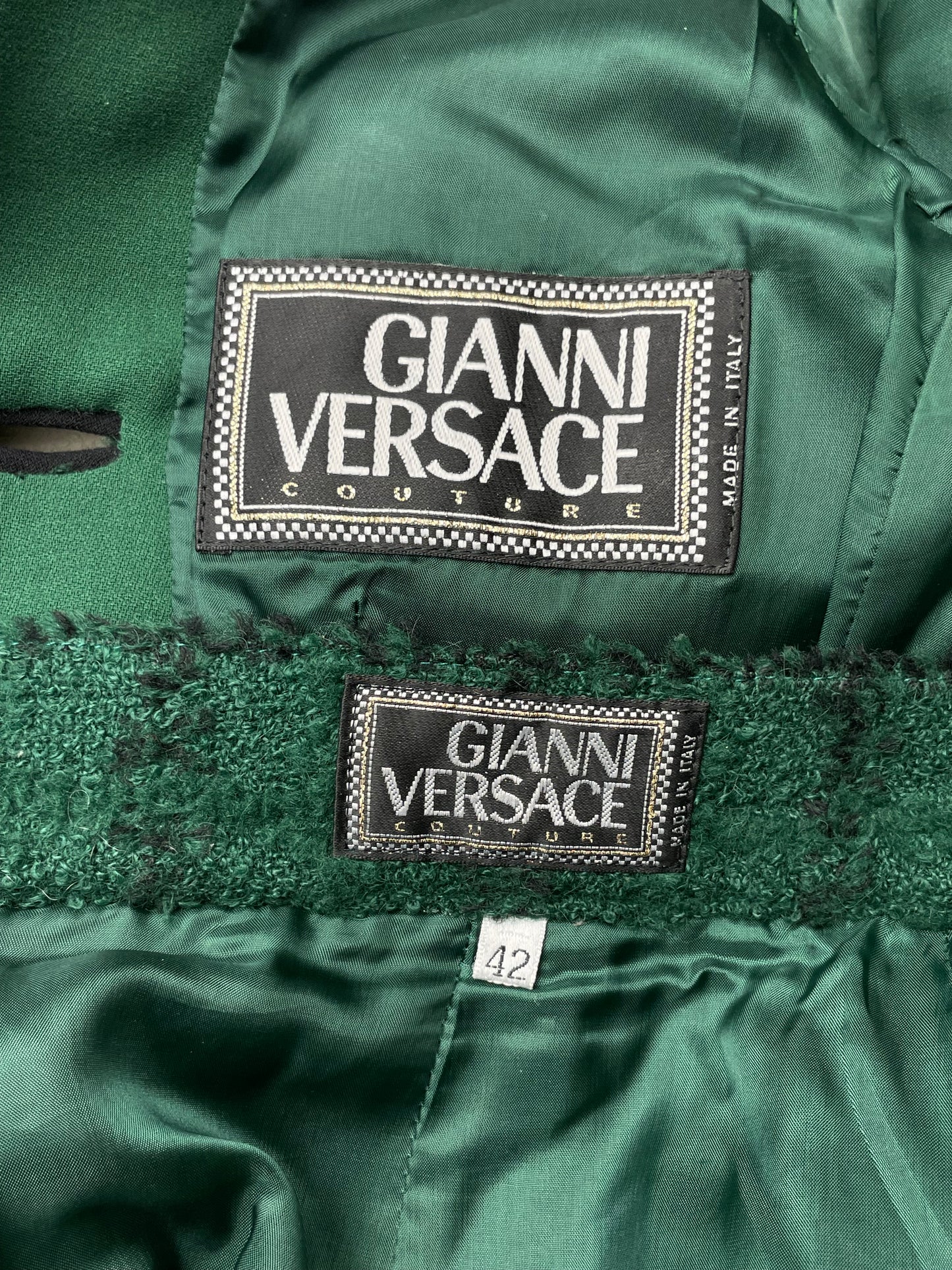 Gianni Versace Couture F/W 1993 Naomi Campbell Runway Suit (M)