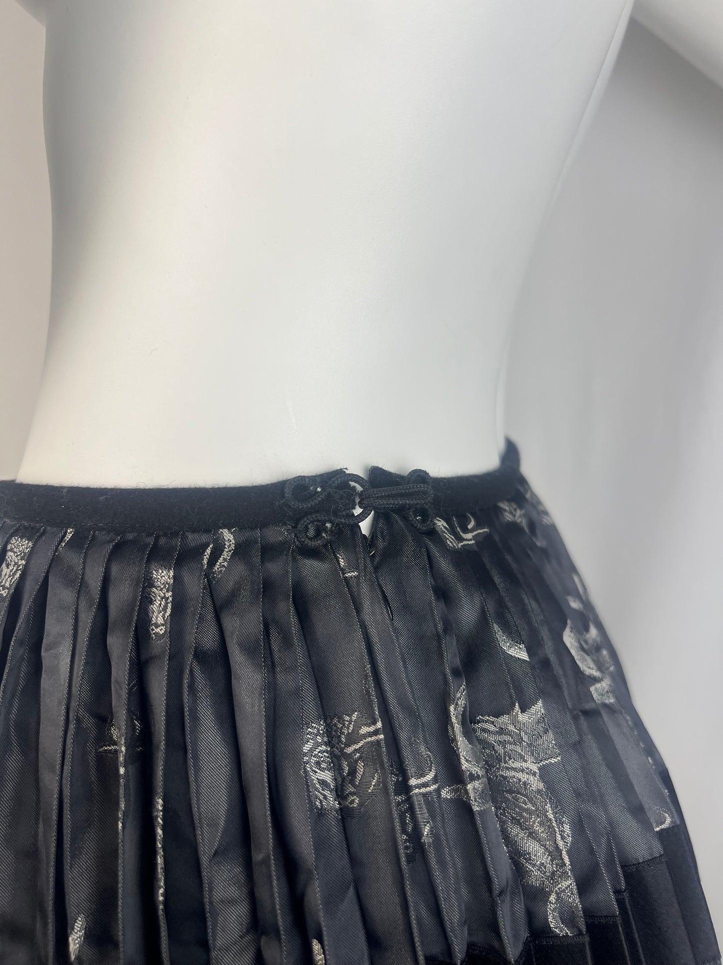 Jean Paul Gaultier Bull Print Pleated Skirt (S)