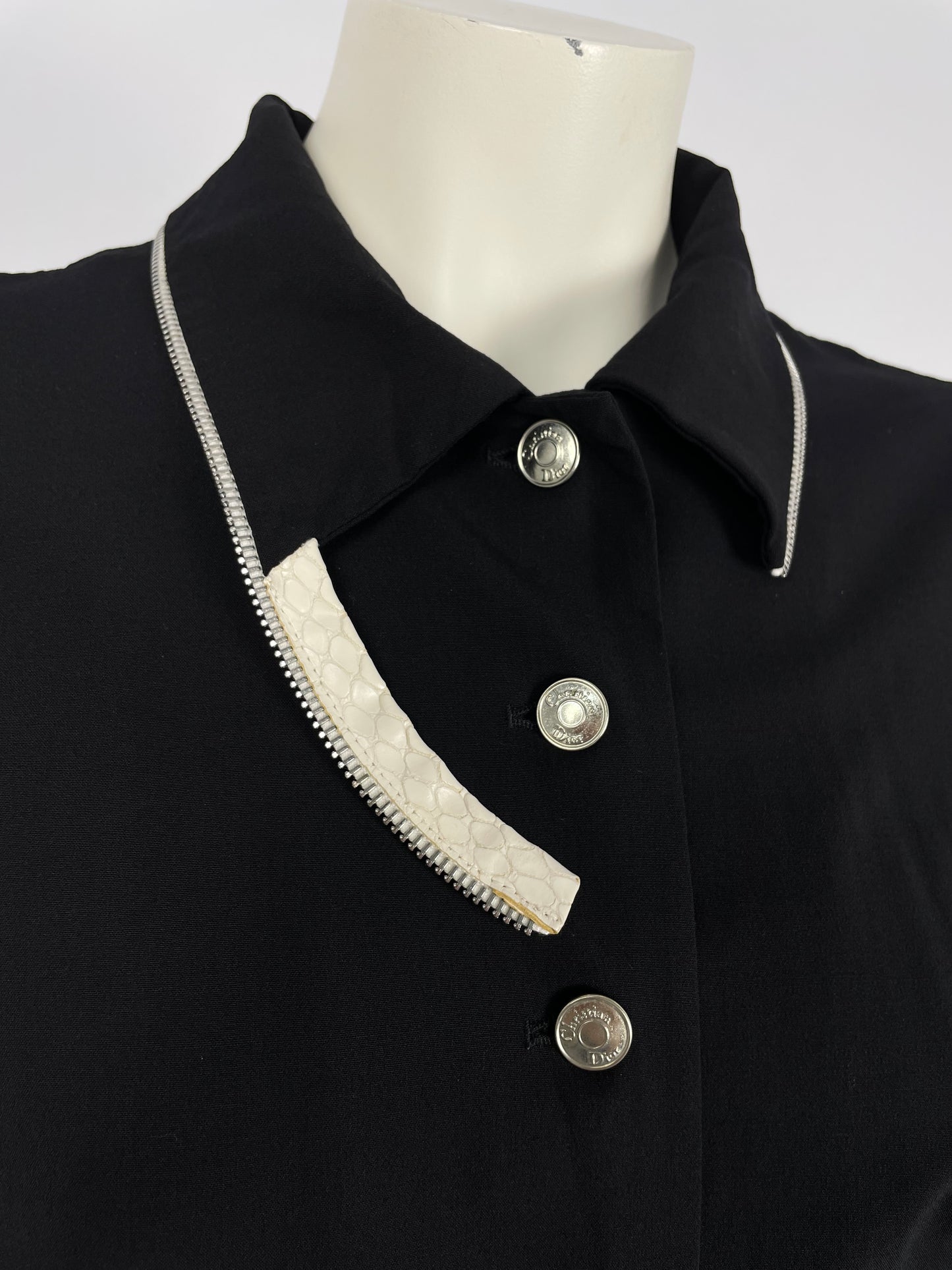 Dior by John Galliano S/S 2001 cropped zipper jacket.