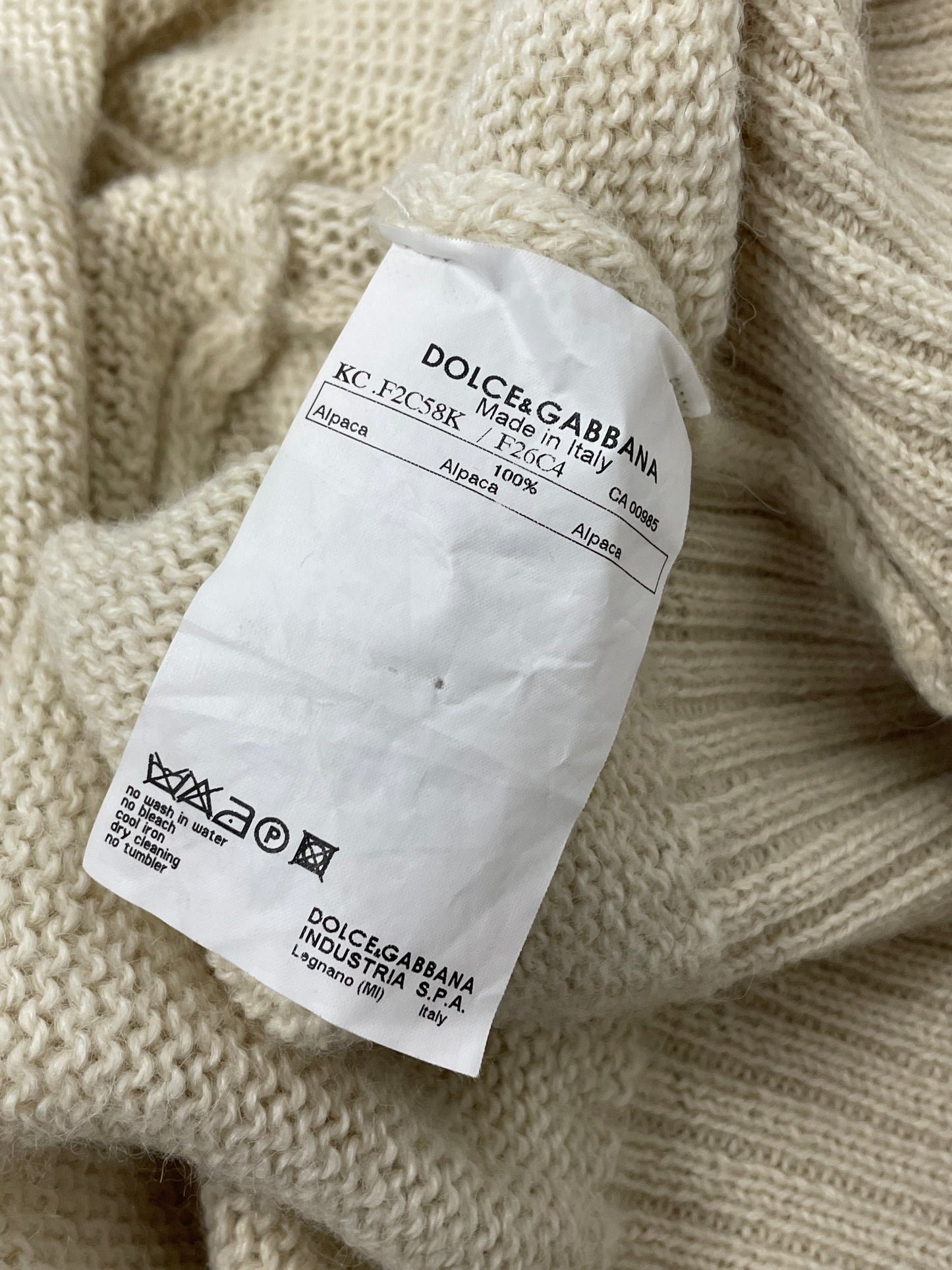 Dolce & Gabbana 2010’s Alpaca tie cardigan