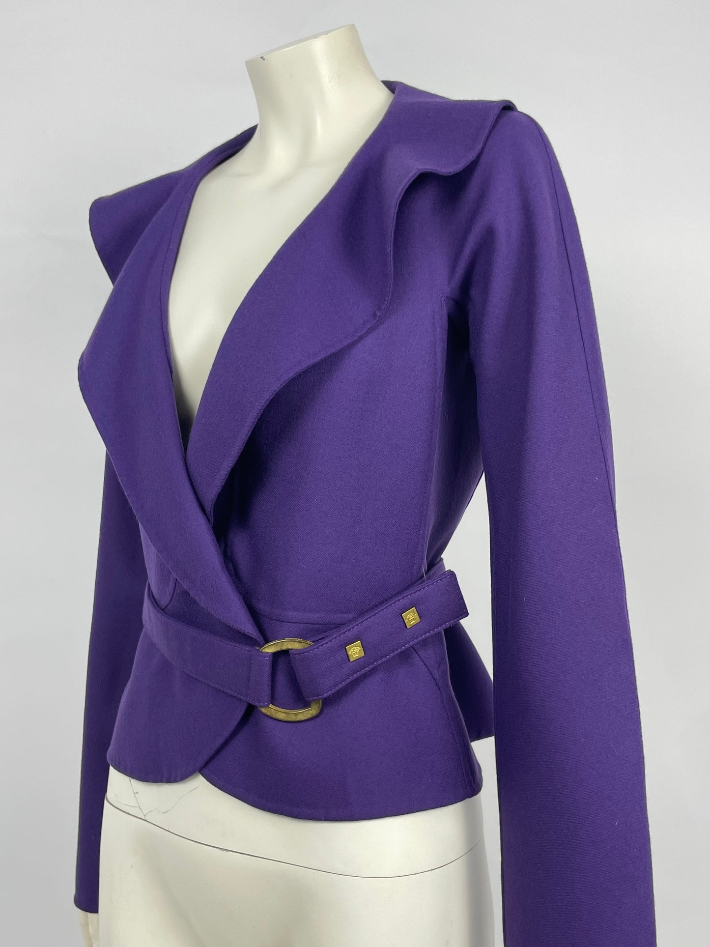 Gianni Versace F/W 2000 Purple belt jacket