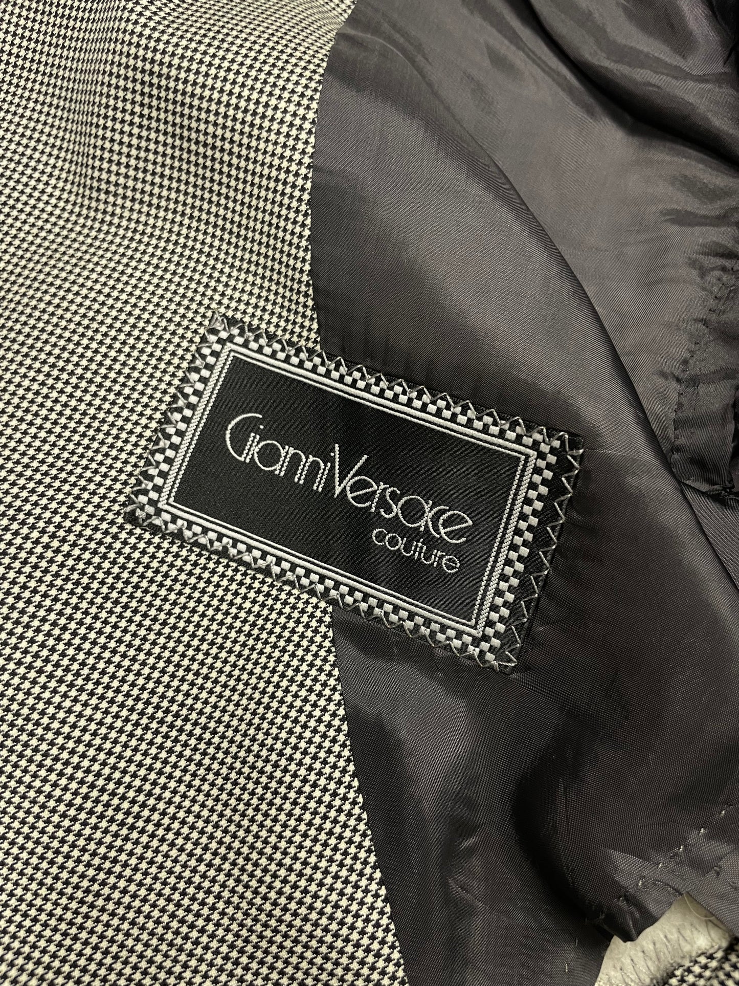 Gianni Versace F/W 1990 Houndstooth Blazer