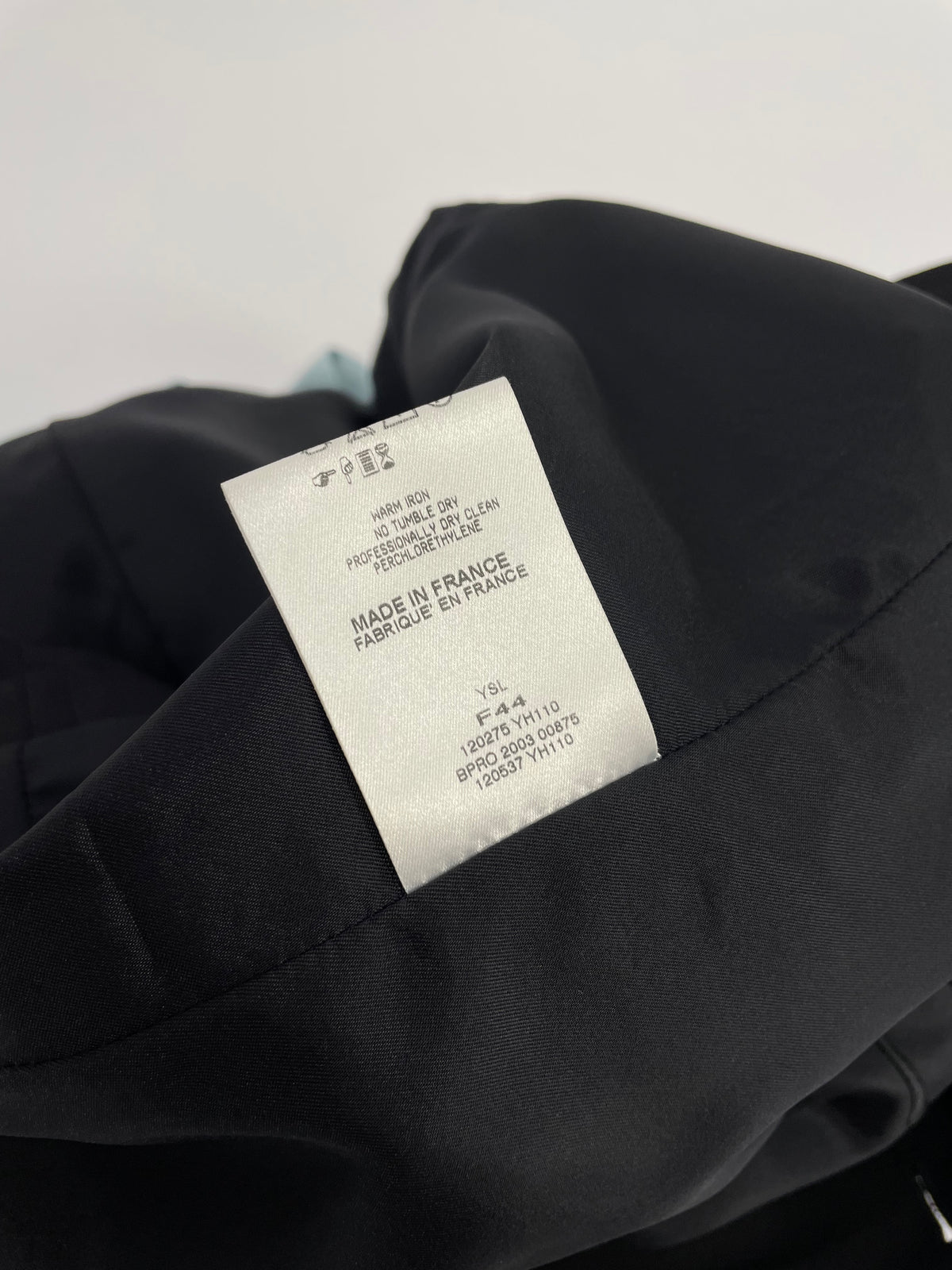 Saint Laurent by Tom Ford F/W 2003 blue tie blazer