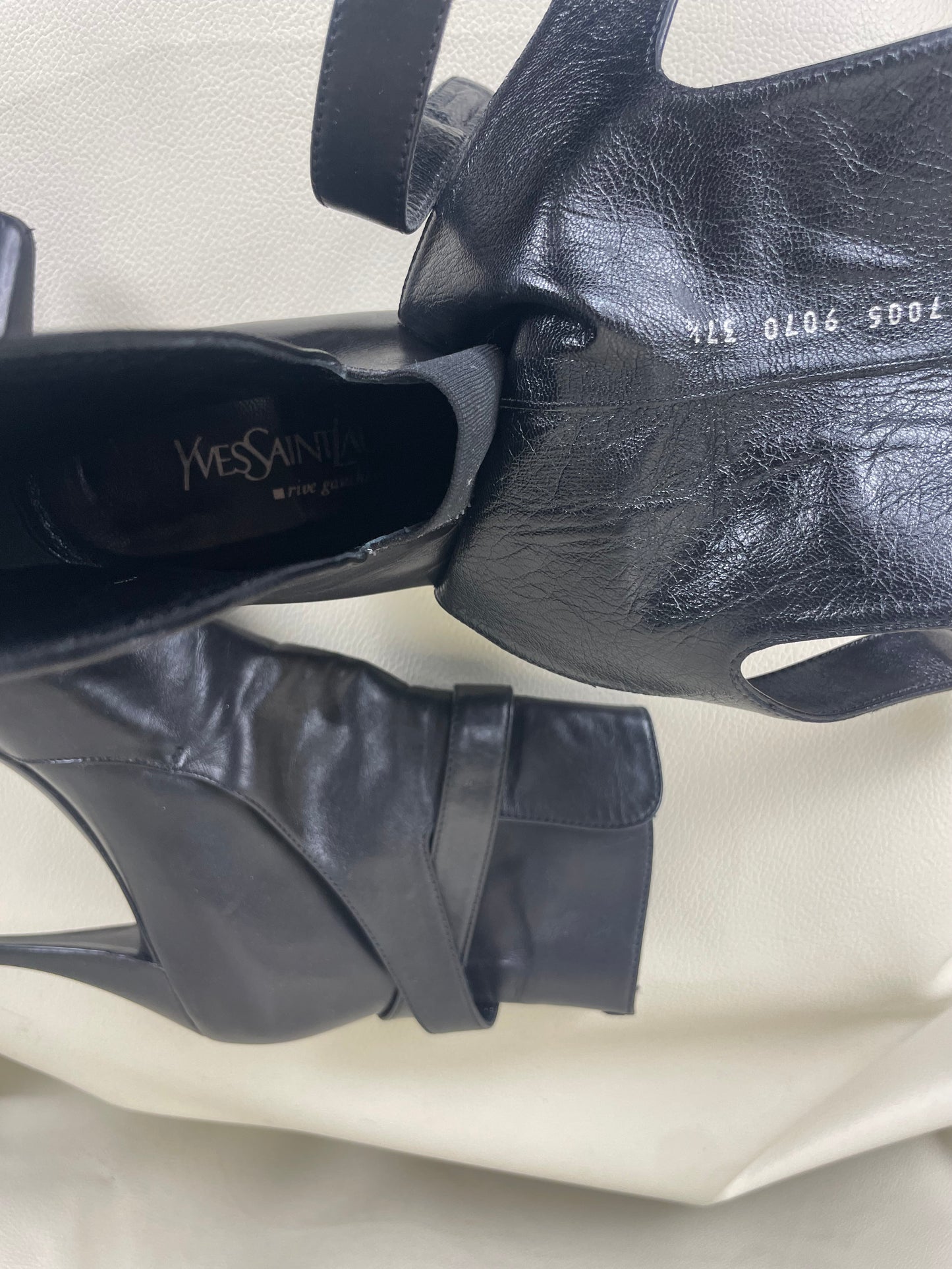 Saint Laurent by Tom Ford 2000’s Leather Heel Boots (37’5)