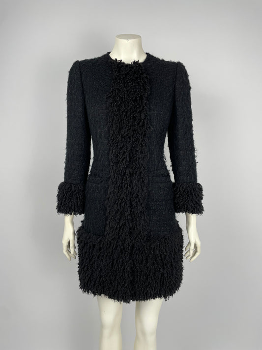 Dolce & Gabbana 2000’s Fur & tweed coat.