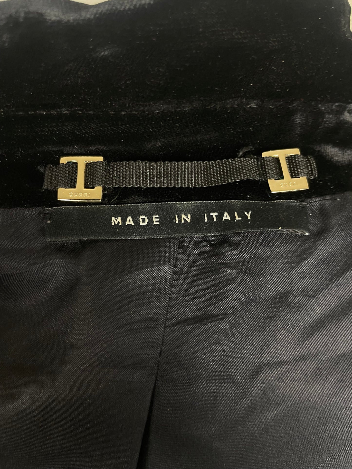 Gucci by Tom Ford F/W 2004 Velour Pleated Blazer (M)