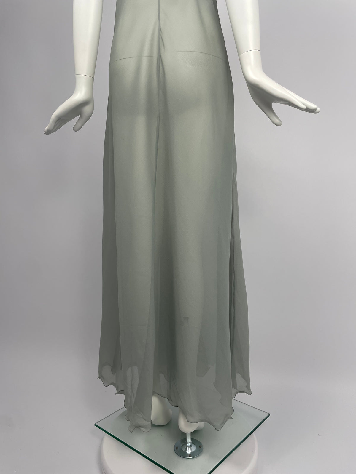 Dior 1980's gathered maxi dress