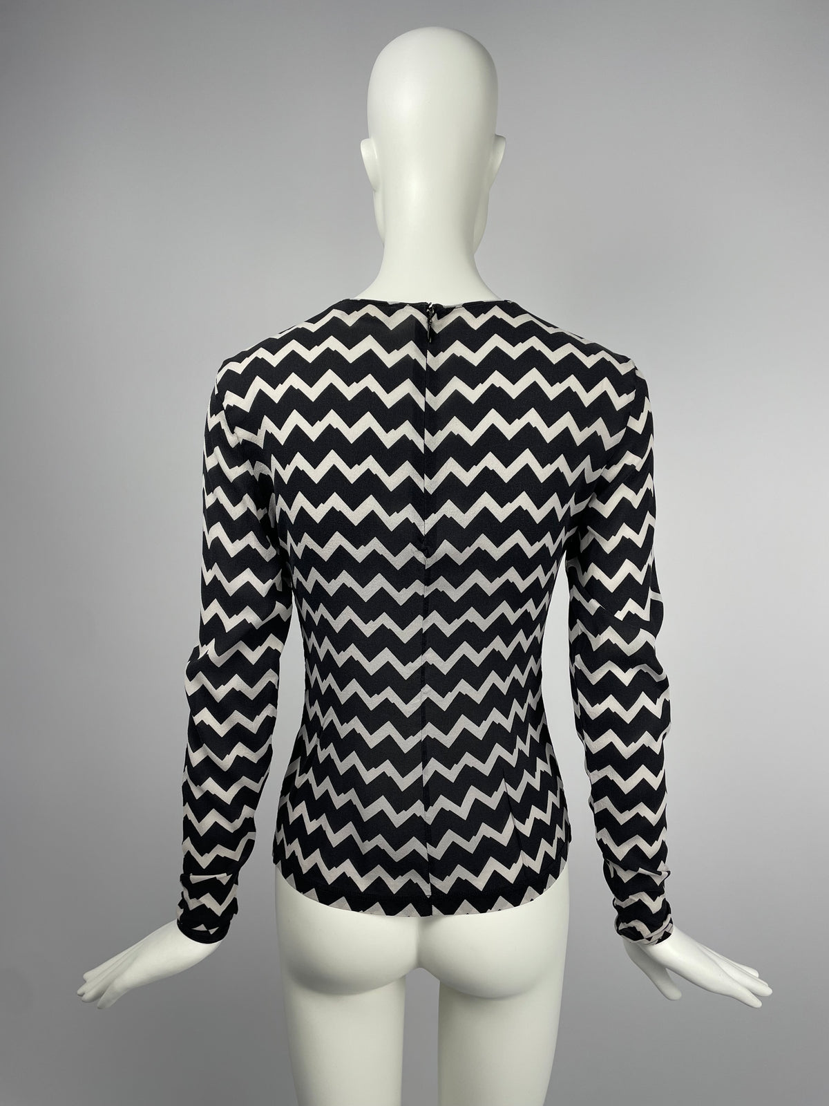 Gianni Versace 1990's stripes print top