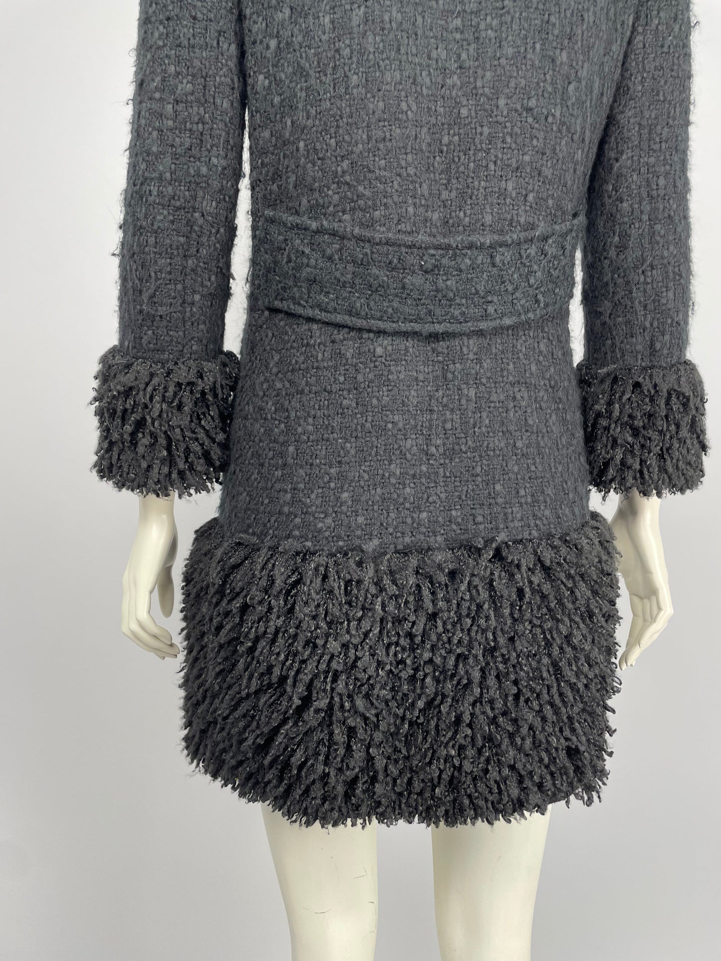 Dolce & Gabbana 2000’s Fur & tweed coat.